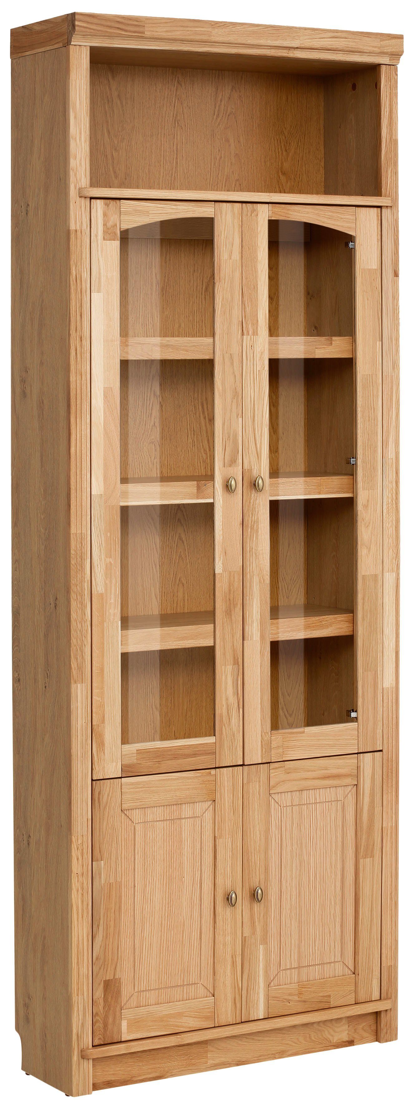 Home affaire Boekenkast Soeren massief grenen, in 2 hoogten, diepte 29 cm, deuren met...