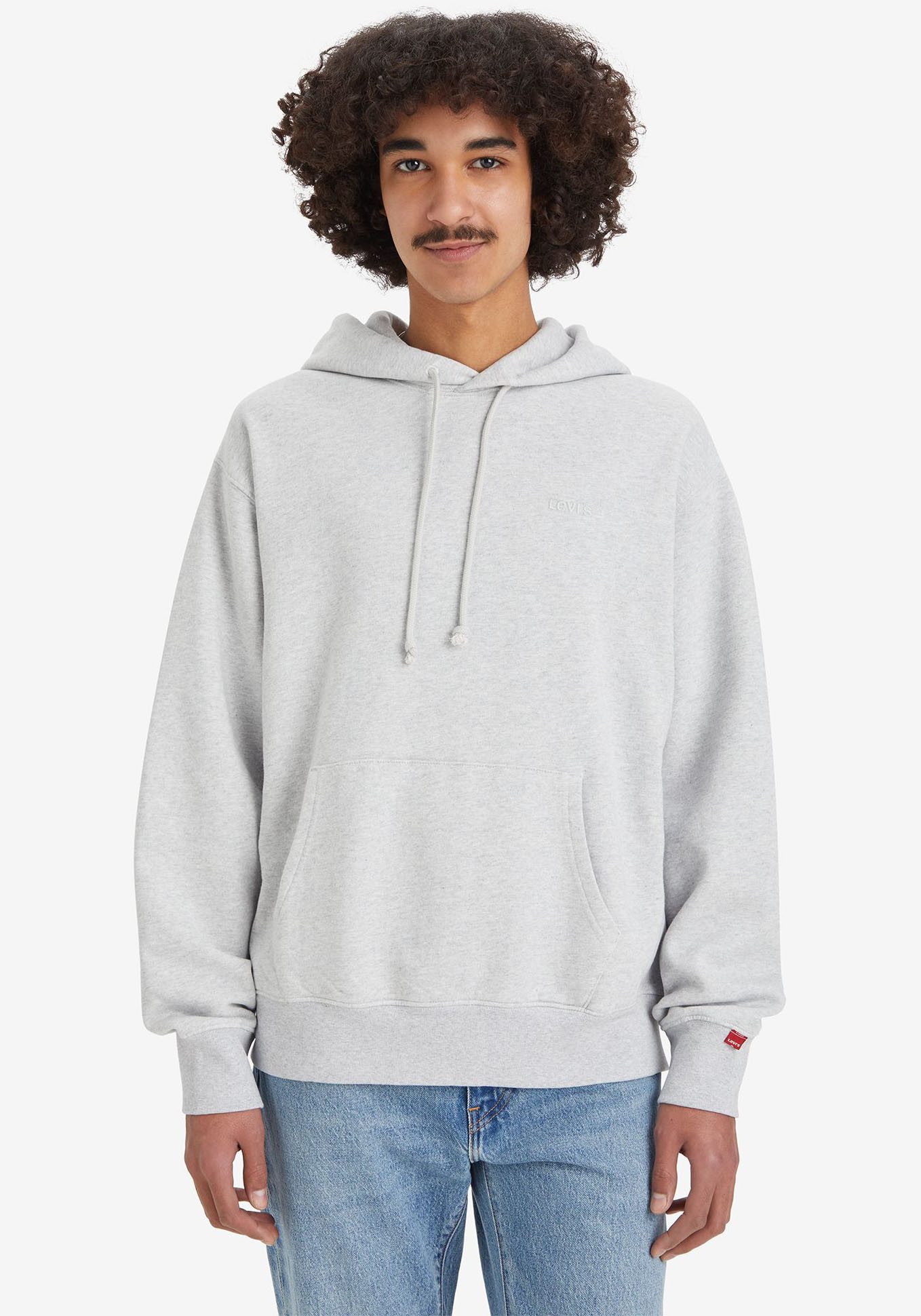 Levi's Hoodie THE AUTHENTIC HOODIE met kleine ton-sur-ton logo-borduursel op de borst