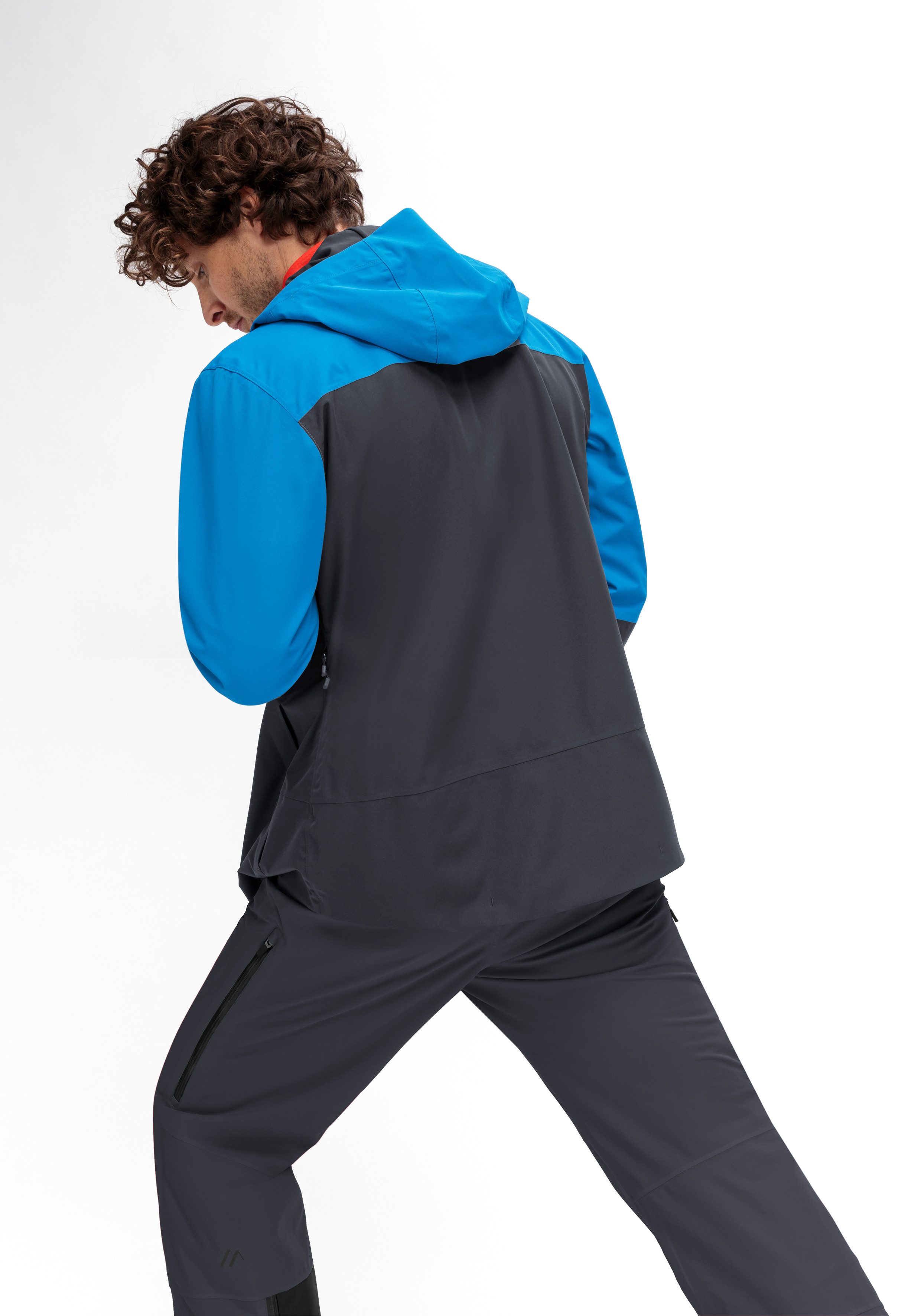 Maier Sports Functioneel jack Lindon M Heren outdoorjas, waterdicht, ritszakken, capuchon