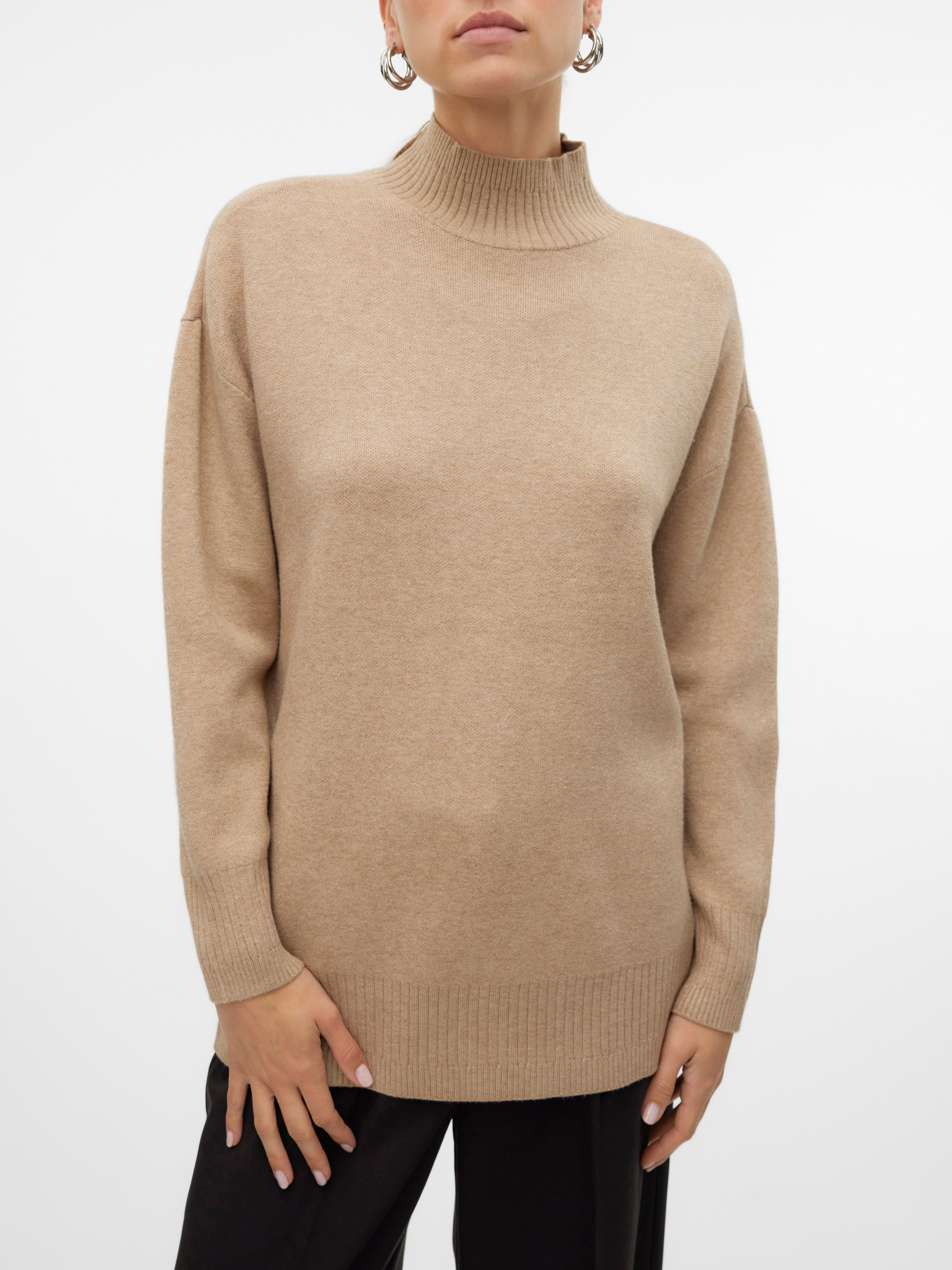 Vero Moda Gebreide trui VMGOLD LS HIGHNECK PULLOVER GA