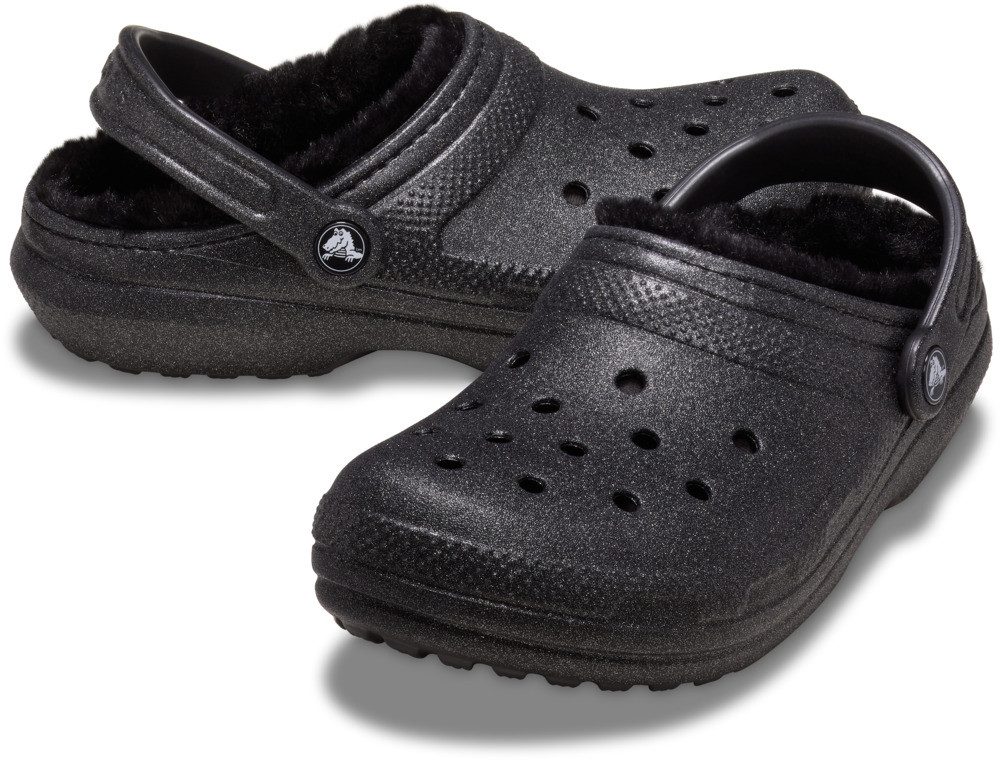 Crocs Clogs Classic Fuzz Lined Glitter