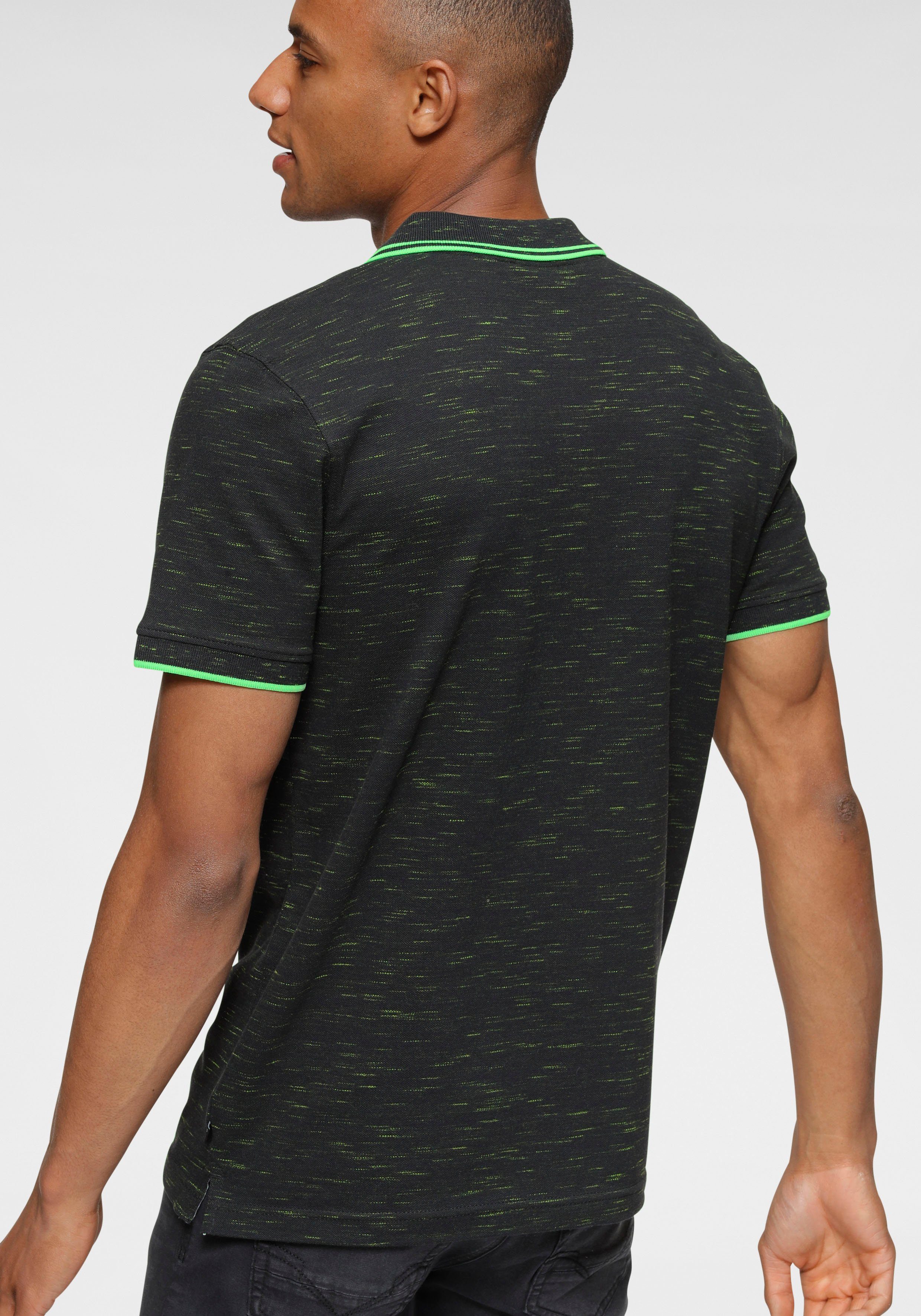H.I.S Poloshirt korte mouwen, smal gesneden, met polokraag