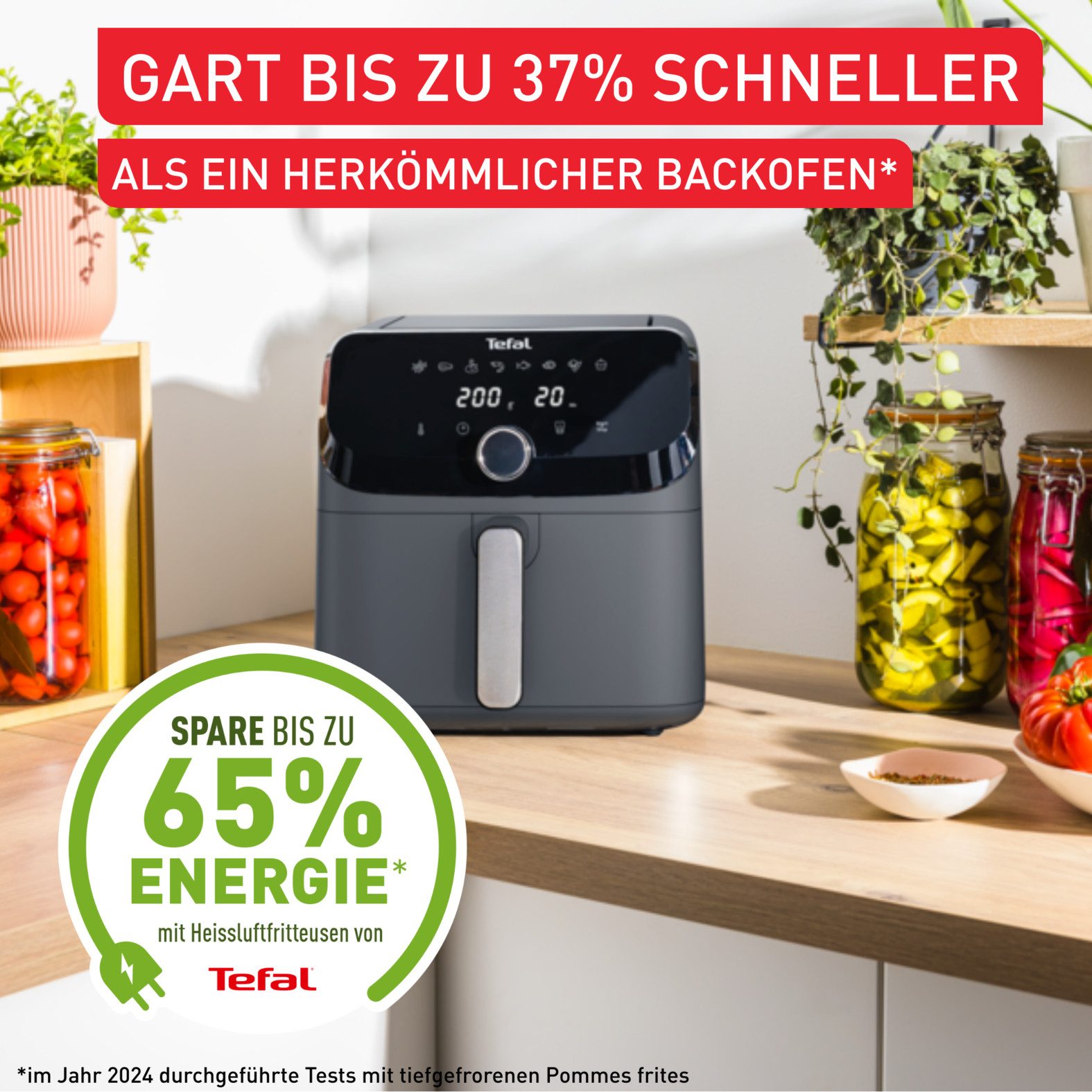 Tefal Airfryer Tefal EY855B Easy Fry Mega heteluchtfriteuse