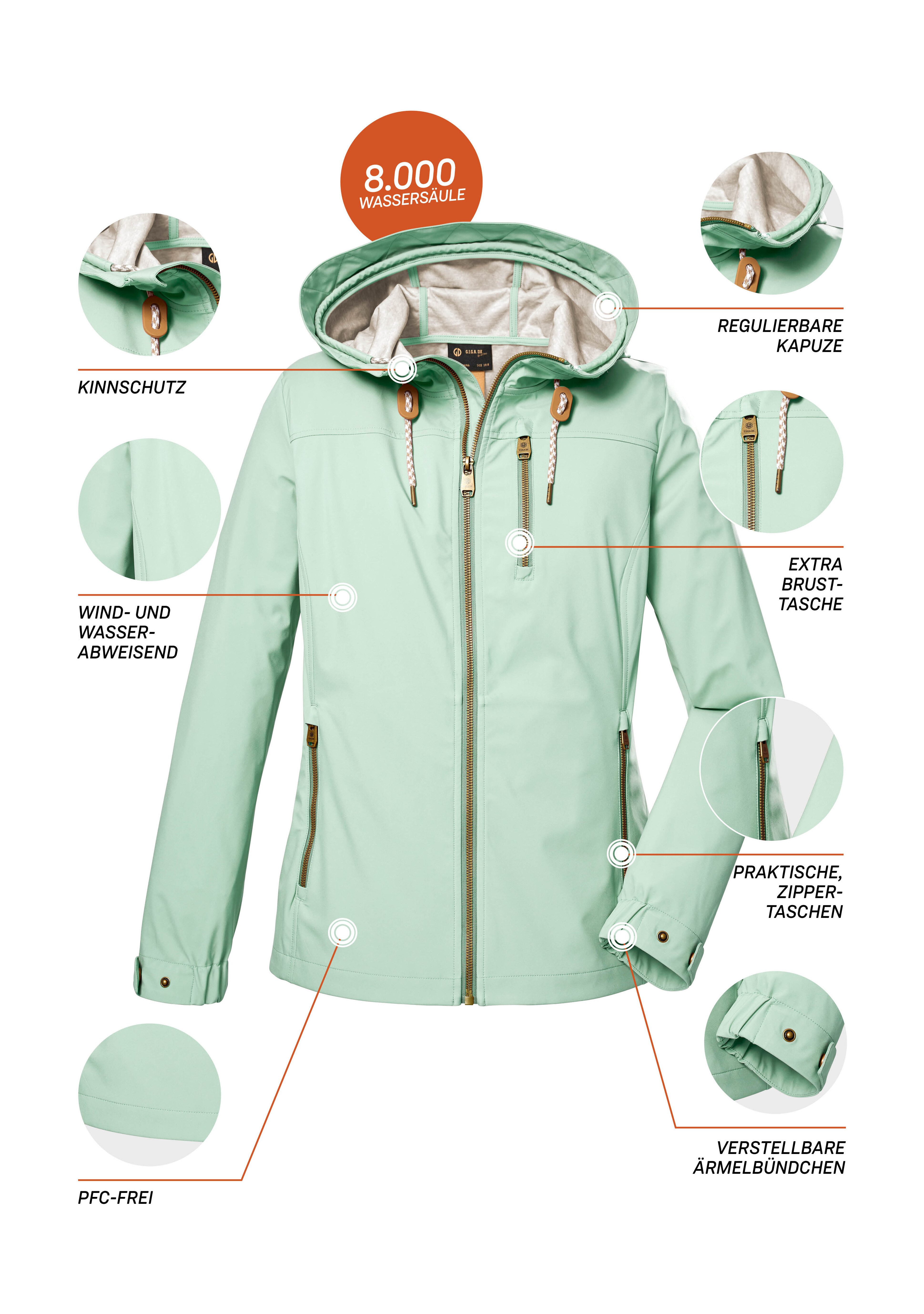 G.I.G.A. DX by killtec Softshell-jack GS 24 WMN SFTSHLL JCKT