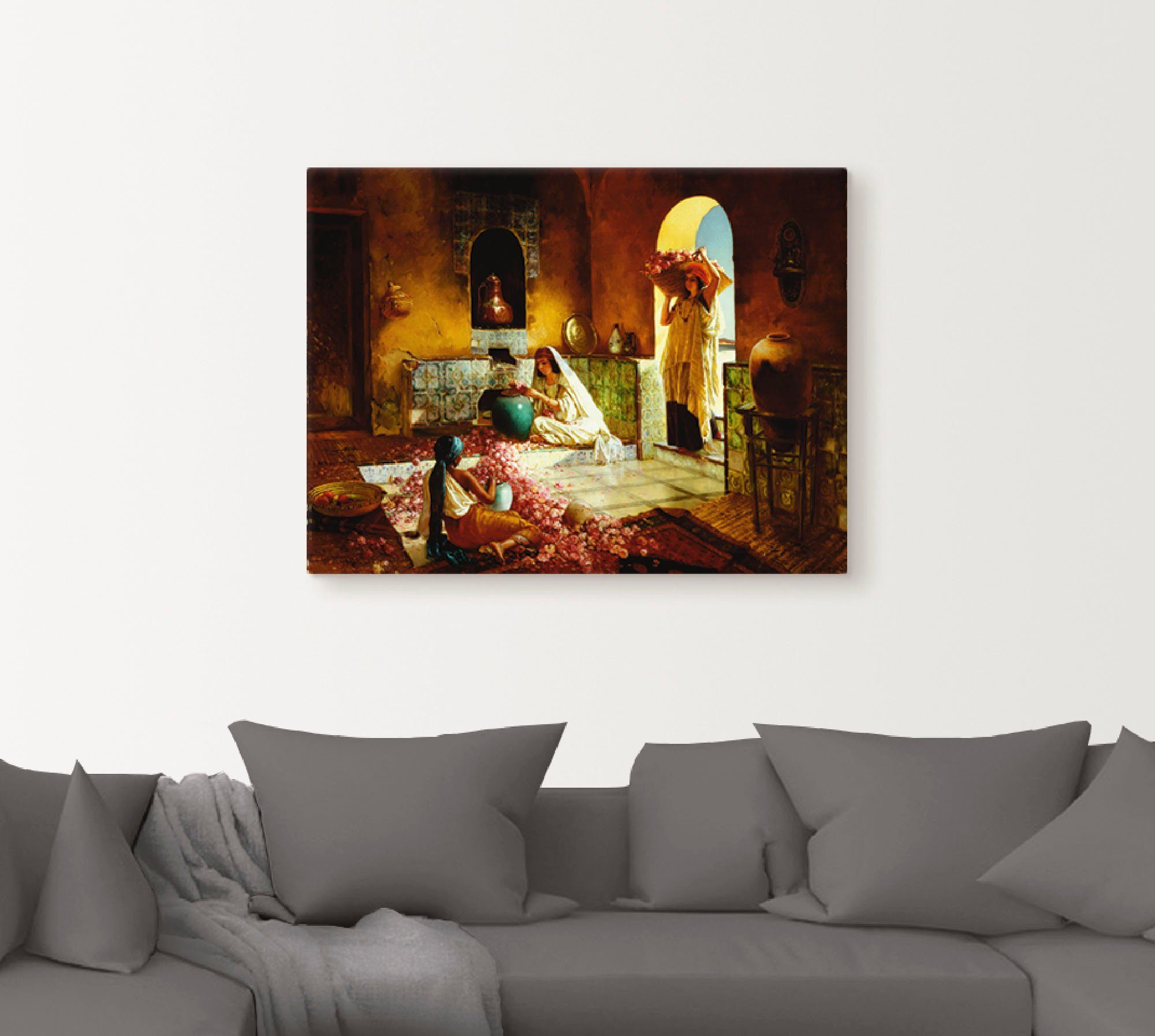 Artland Artprint De rozenoogst als artprint op linnen, poster in verschillende formaten maten