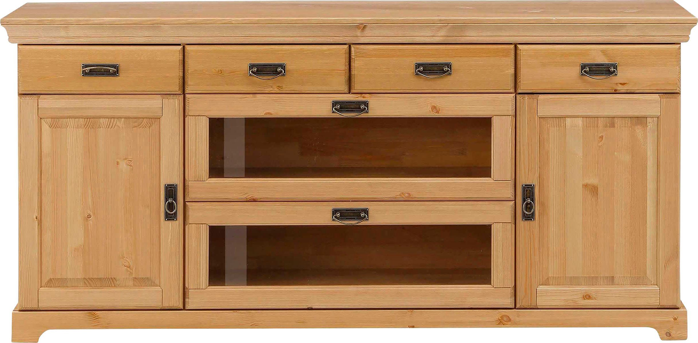 Home affaire Dressoir Rügen Commode van massief dennenhout, FSC®, breedte 145 of 180 cm