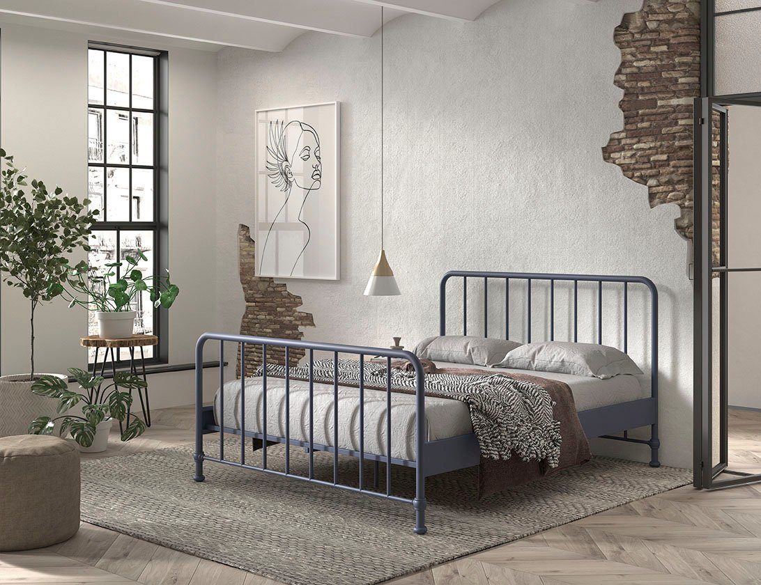 Vipack Metalen ledikant Bronxx, stevig gebouwd, strakke look in tijdloos ontwerp