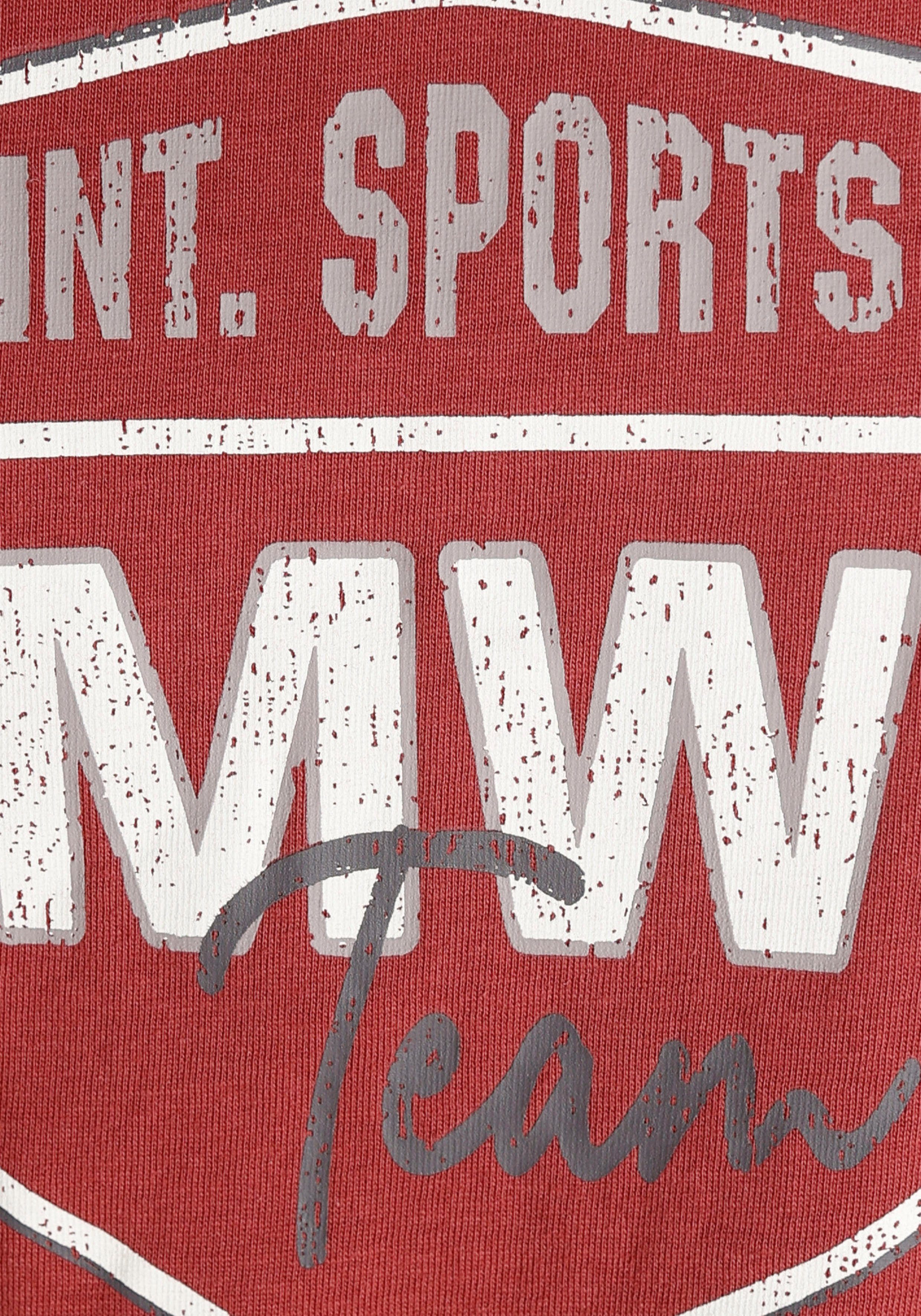 Man's World T-shirt Korte mouwen bedrukt ronde hals van katoen