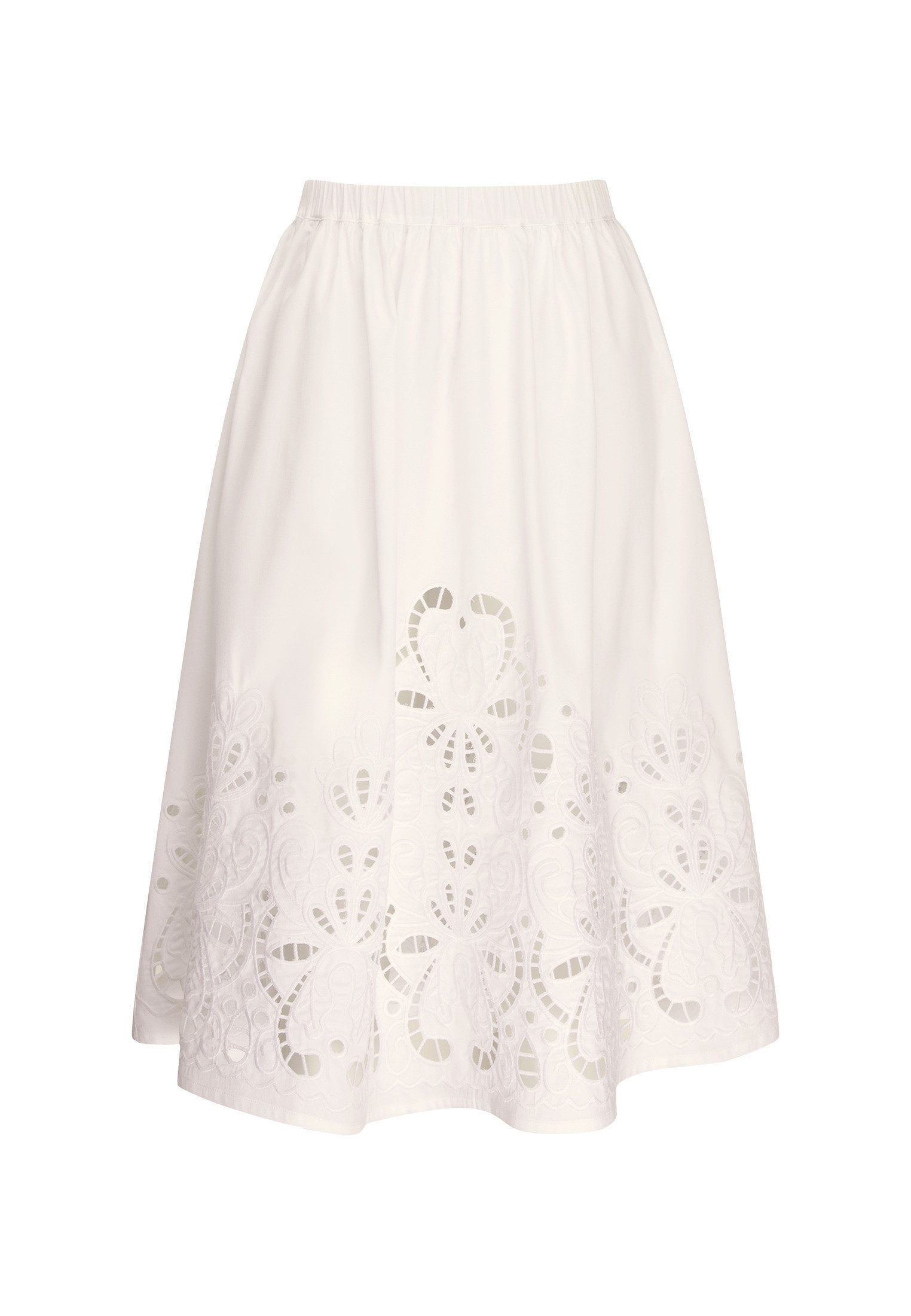 seidensticker Midirok Zwarte roos