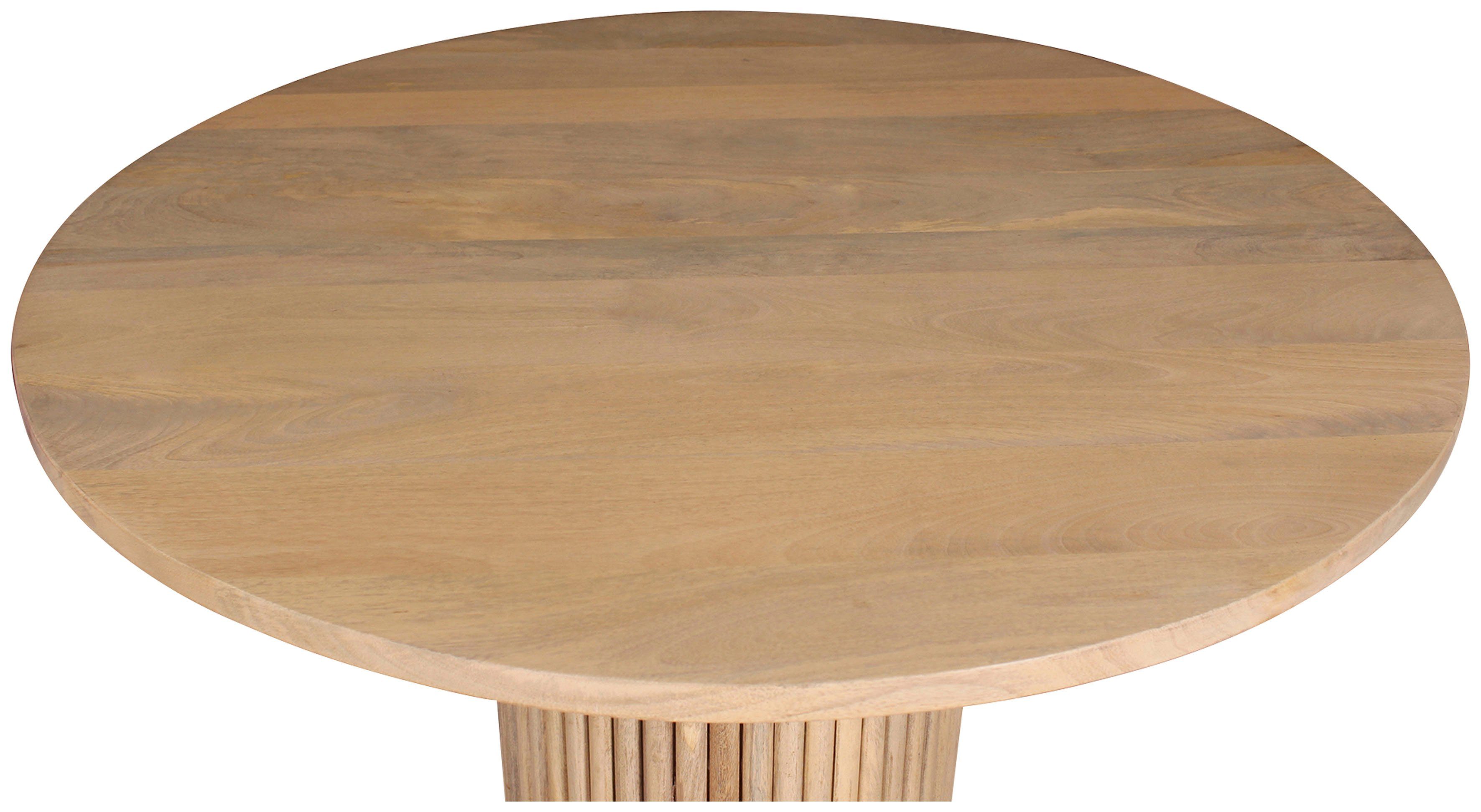 TOM TAILOR HOME Eettafel Ribbed Side Table High met kolomvoet in extravagante ribbel-look