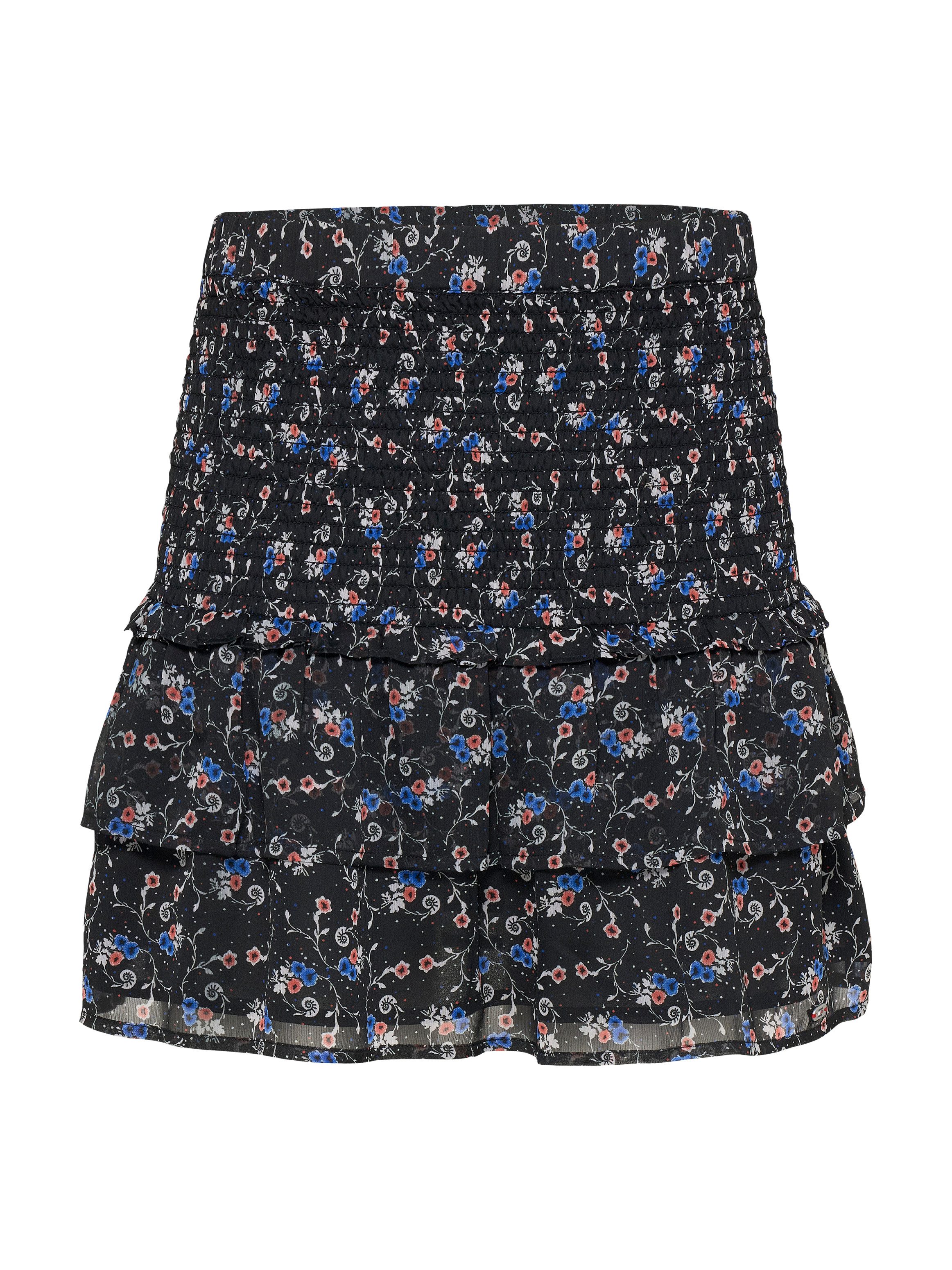 TOMMY JEANS Rok met ruches TJW RUCHED AOP SKIRT met volants, allover print