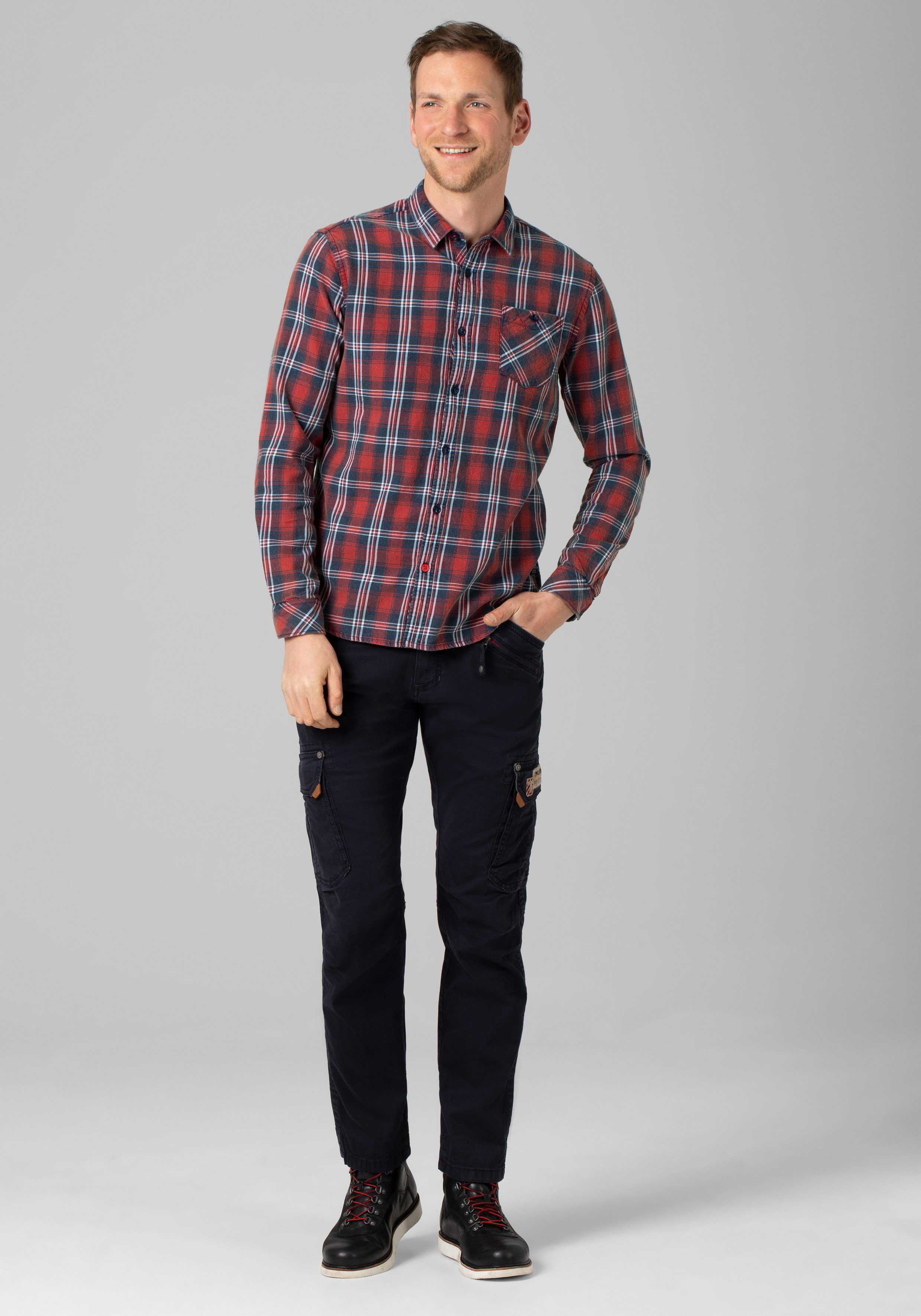 TIMEZONE Overhemd met lange mouwen Effect Weave Shirt