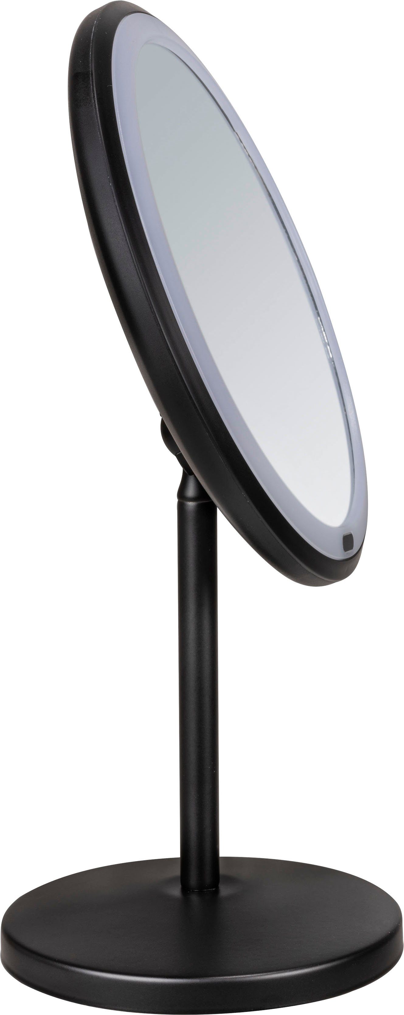 WENKO Make-upspiegel Onno zwart, met led en touchfunctie