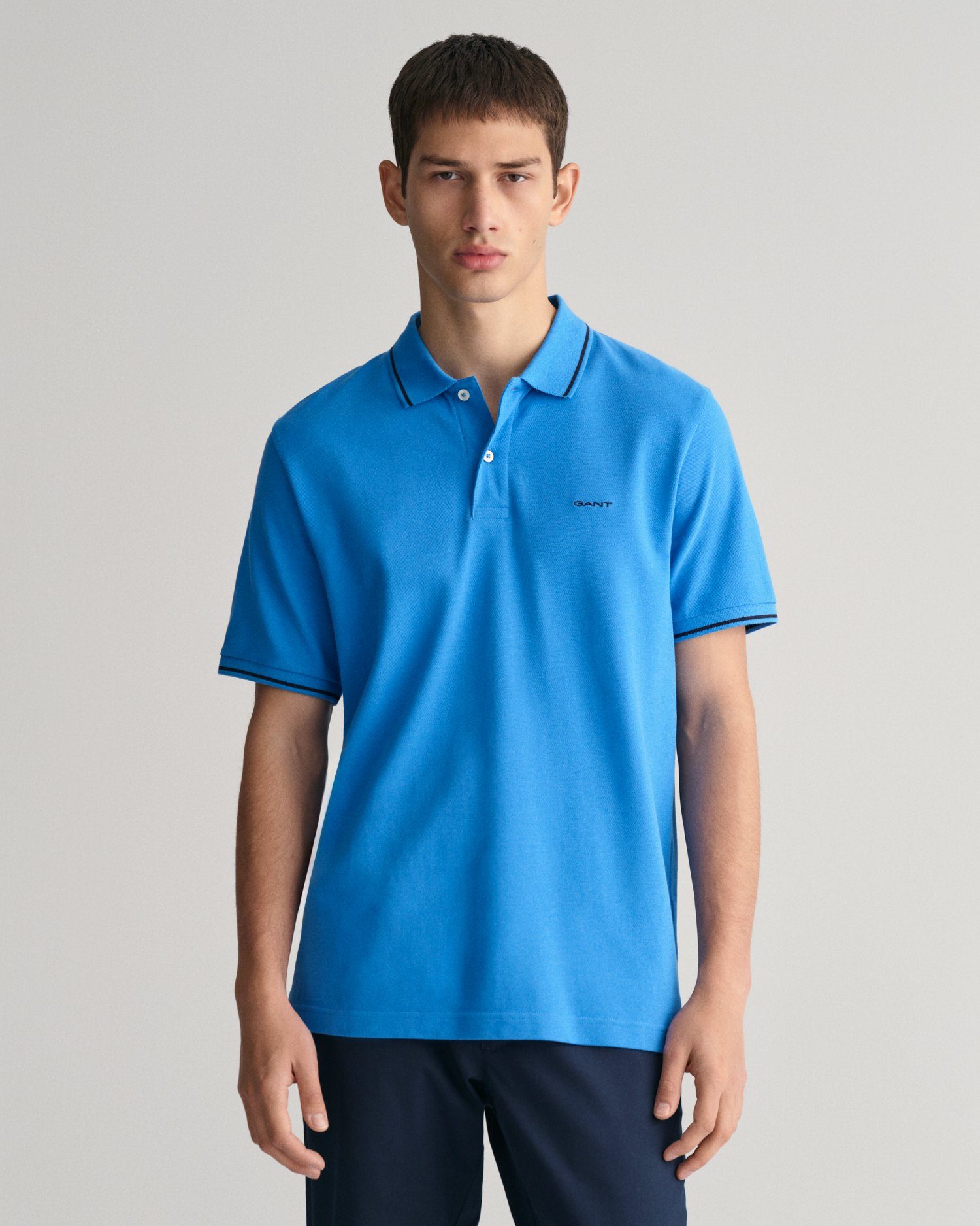 Gant Poloshirt met labelstitching model 'TIPPING'