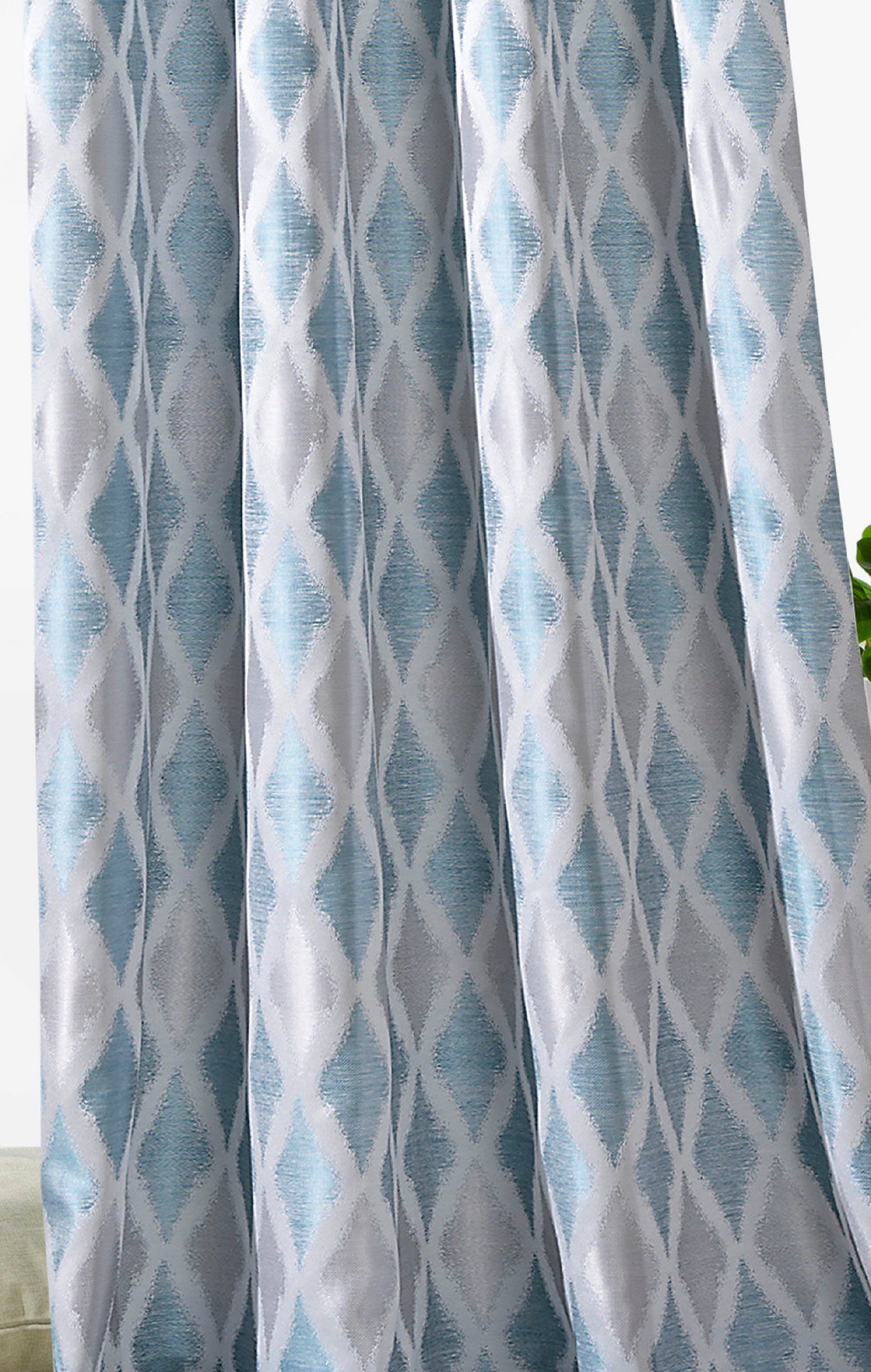 Weckbrodt Gordijn Ruit Jacquard, gestructureerd, ondoorzichtig, ruitmotief, gordijn, store (1 stuk)