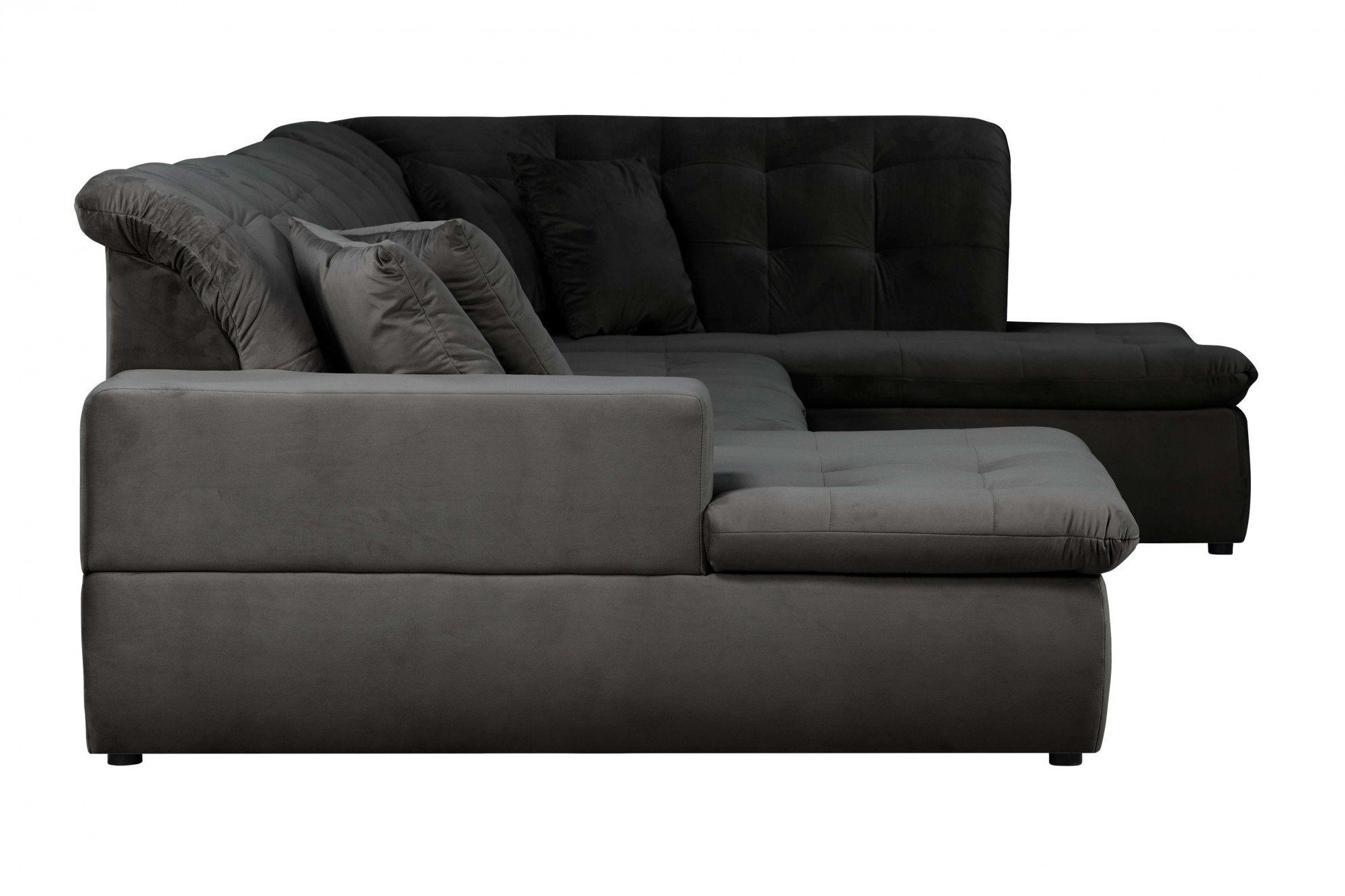 INOSIGN Zithoek BRISBANE nieuw U-model met verfijnd gestikt patroon, matte look, incl. sierkussens