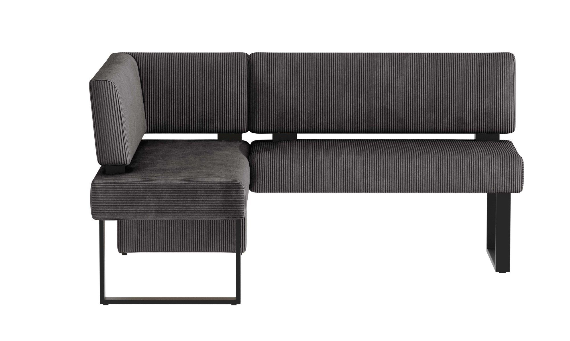 Home affaire Eethoek Oliver Hoekbank met golfvering in de zitting, tafel massief eiken (set, 4-delig)