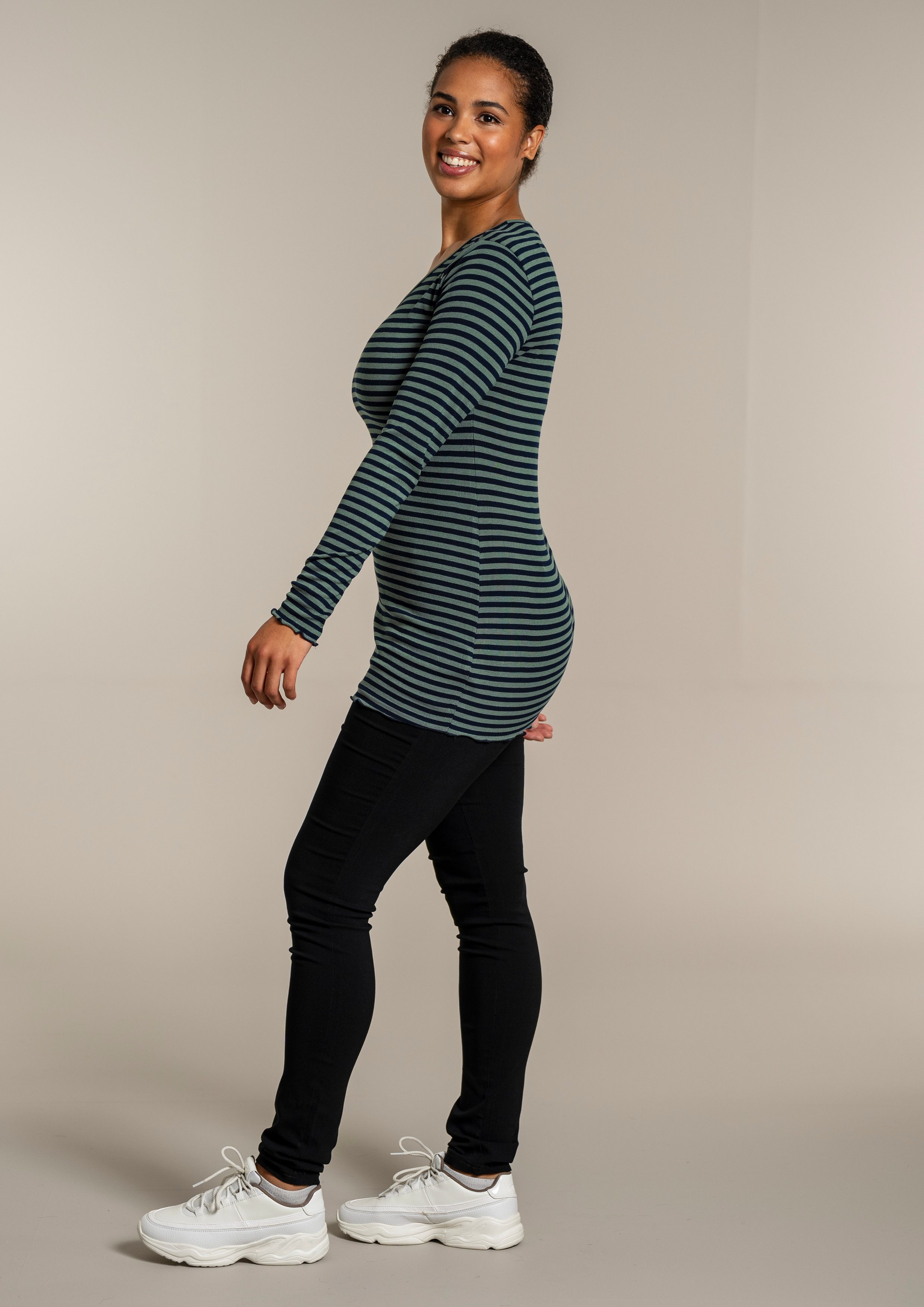 SANDGAARD Shirt met lange mouwen SG147 met gestreept patroon