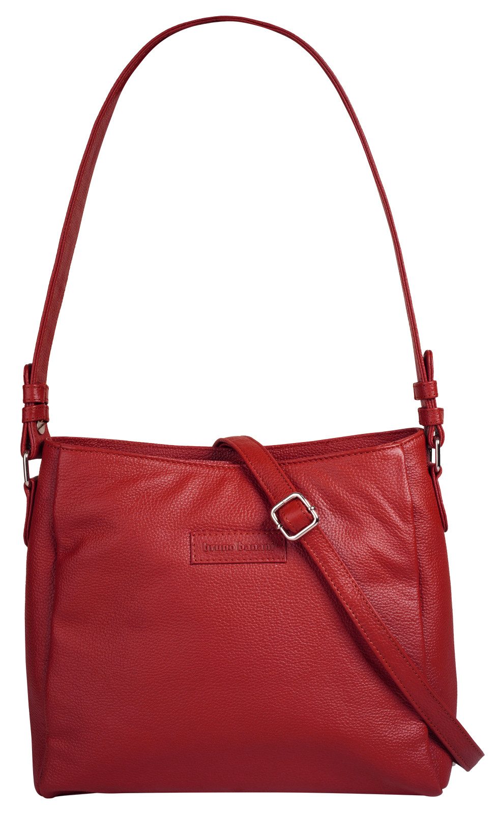 Bruno Banani Shopper echt leder dames shoppers maat Onesize rood
