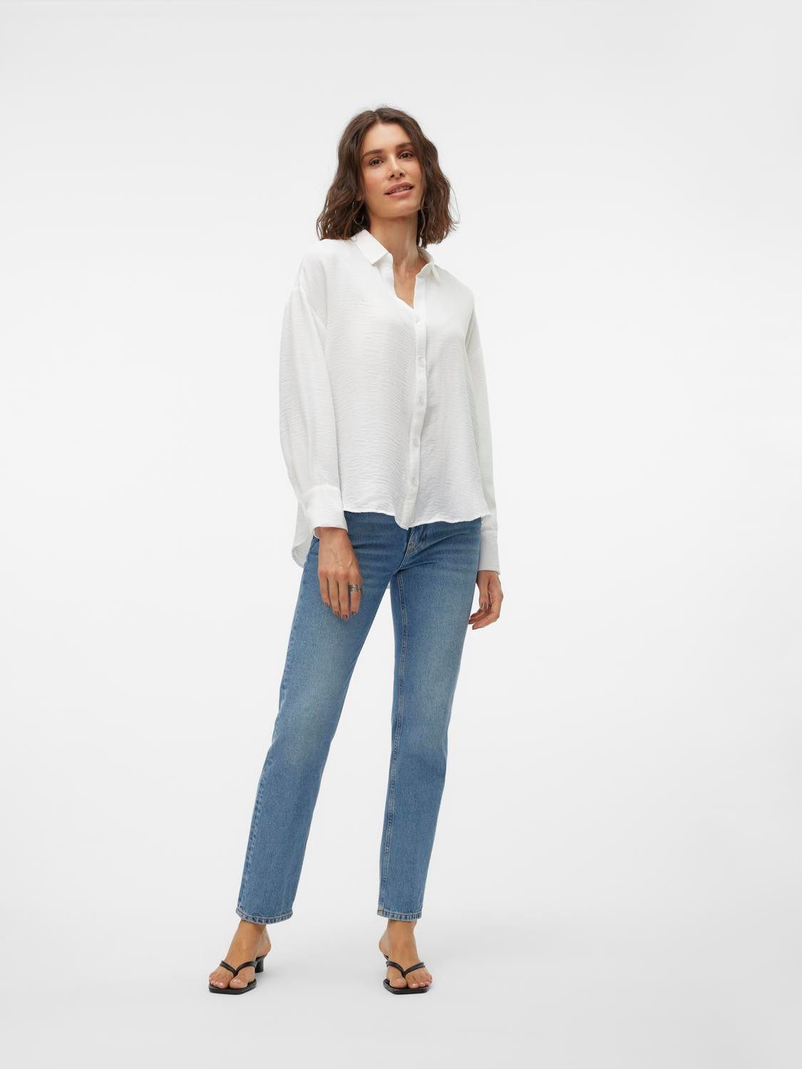 Vero Moda Blouse met lange mouwen VMMELANEY QUEENY LS SHIRT WVN NOOS