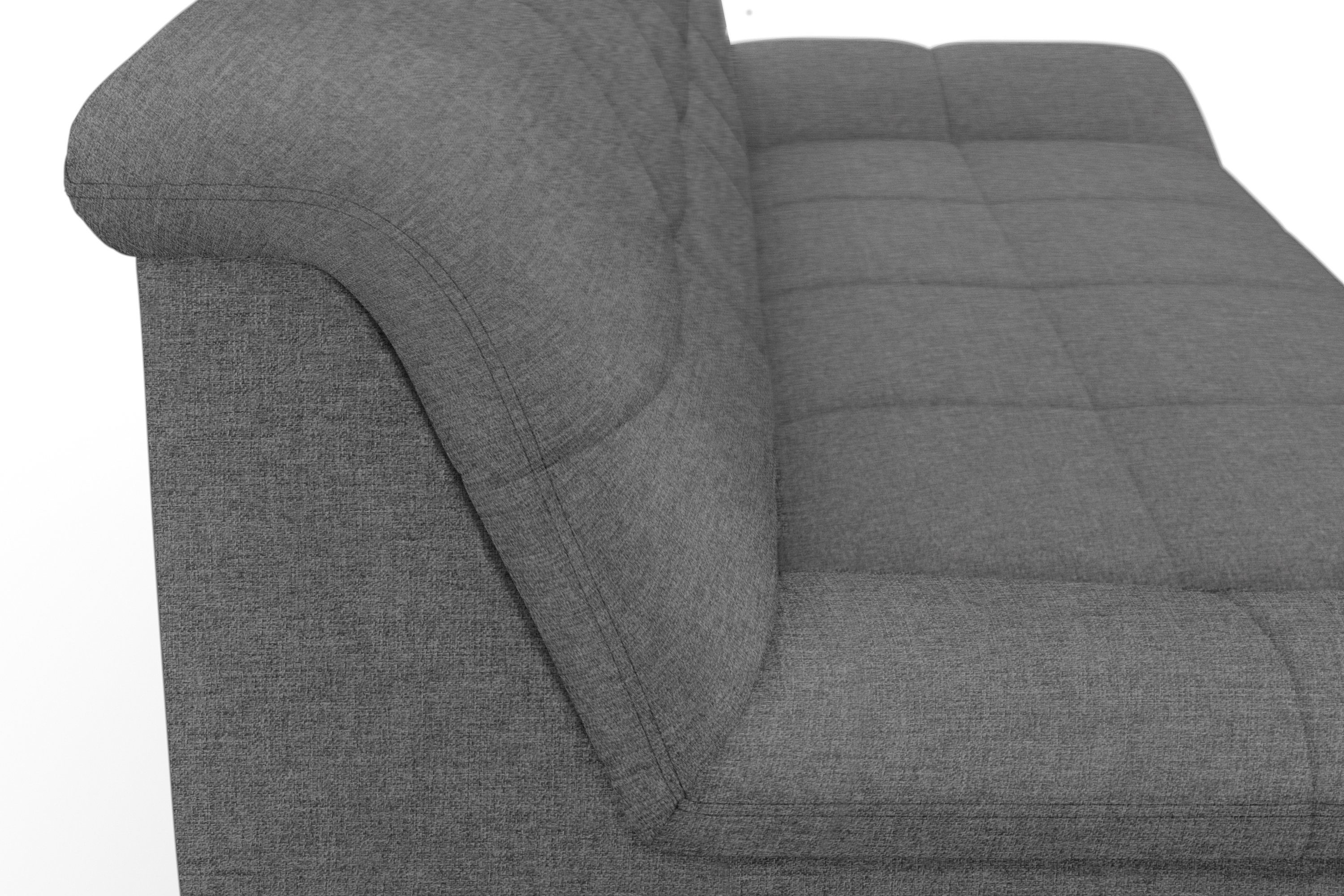 DOMO collection 3-zitsbank Splash, moderne stiksels in de zitting en rug, comfortabel,