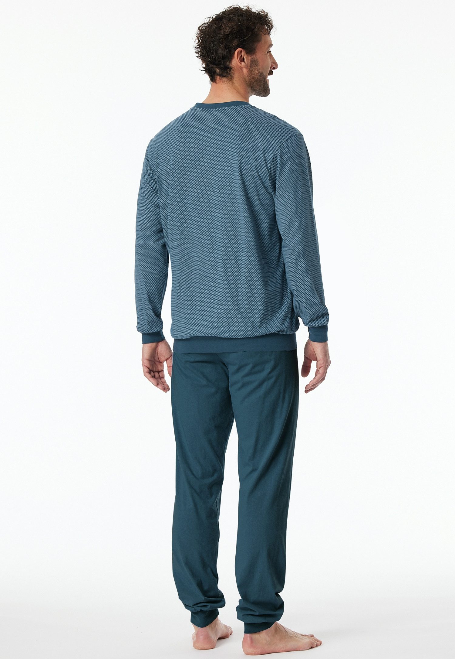 Schiesser Pyjama Comfort Essentials met comfortabele boorden (2-delig)