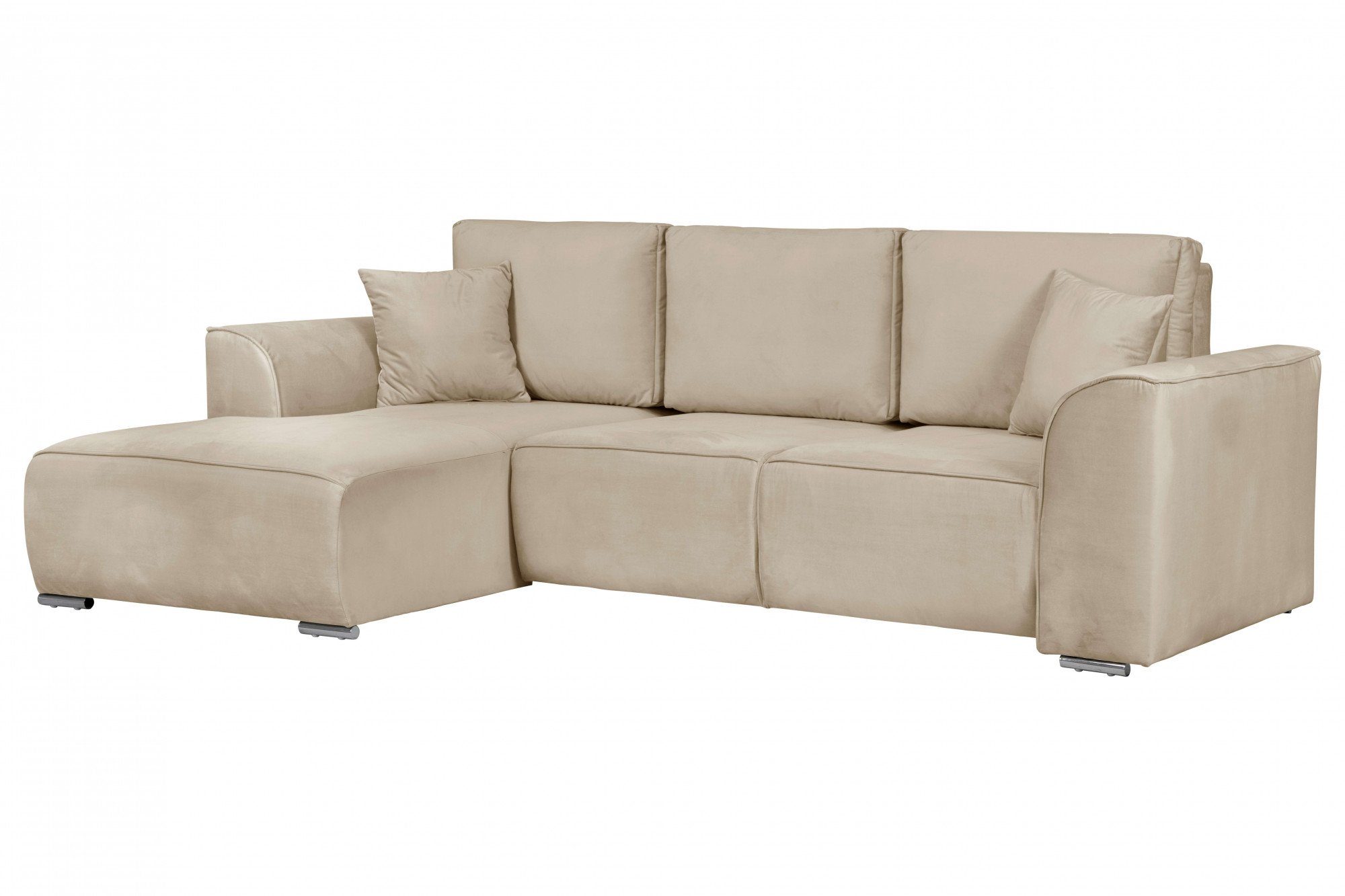 INOSIGN Hoekbank BEATRICE optionele slaapbank met bedlade, B/D/H: 265/170/86 cm