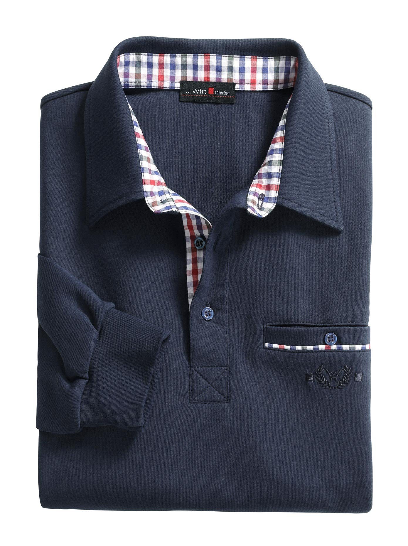Marco Donati Poloshirt Shirt met lange mouwen (1-delig)