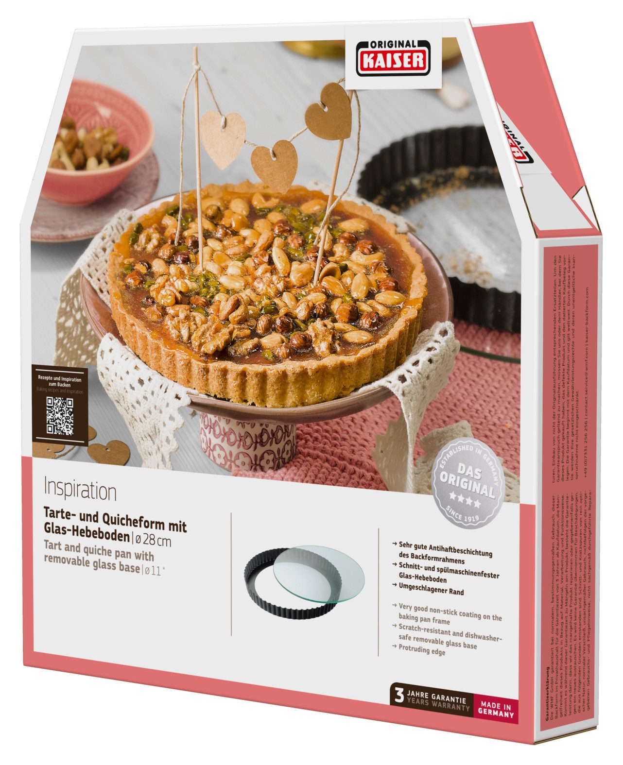 Kaiser Backformen Quichevorm Inspiration Anti-aanbak gecoat, ovenbestendig, vaatwasmachinebestendig, Made in Germany