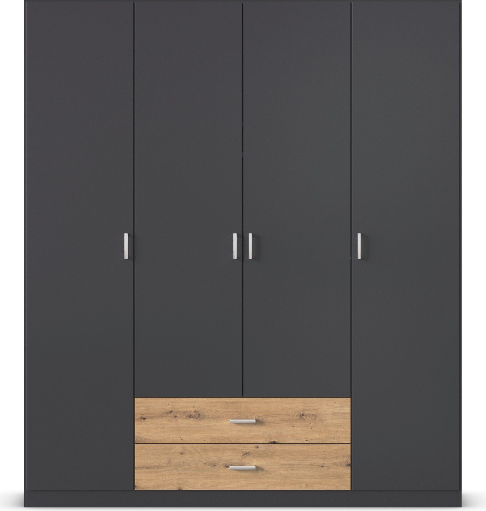 rauch Draaideurkast Kledingkast kast garderobe linnenkast GAMMA in 3 breedtes met 6 lades, in eenvoudig design topseller made in germany