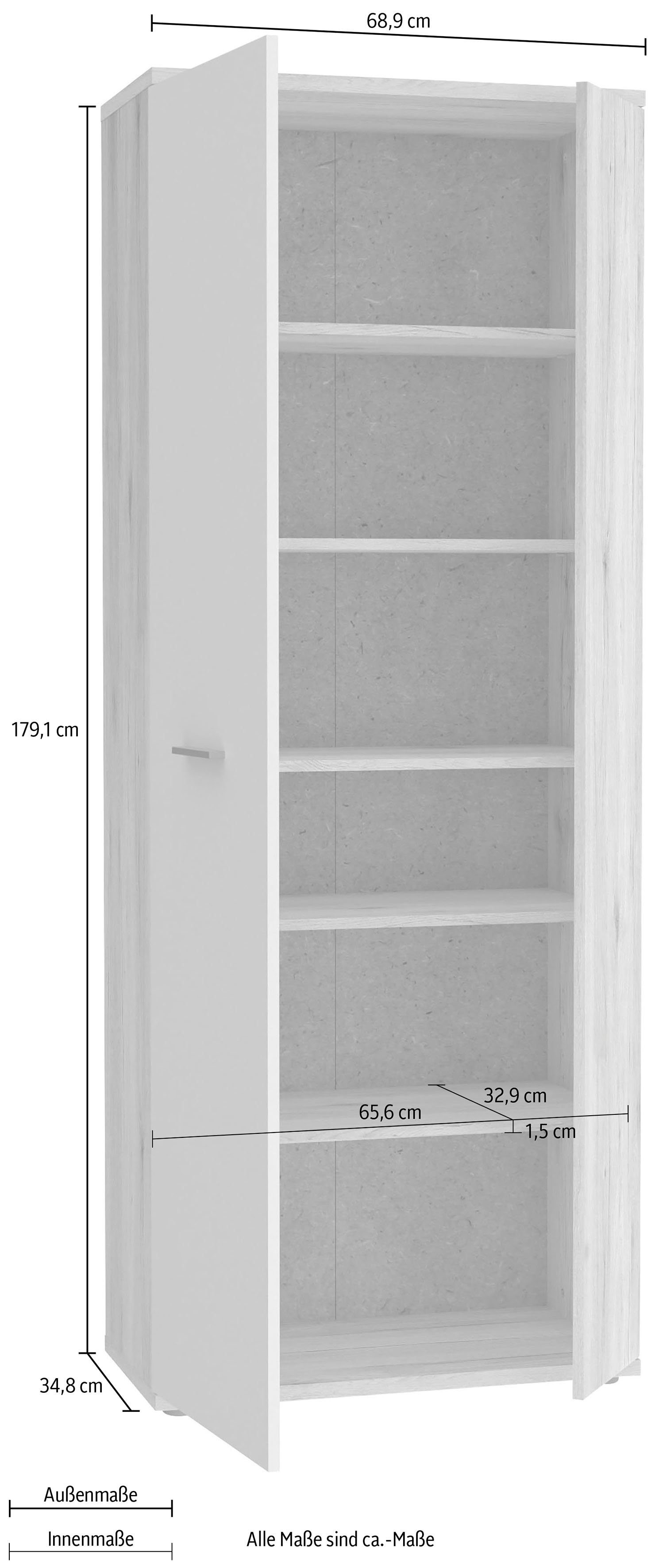 FORTE Schoenenkast Netty Hoogte ca, 179 cm