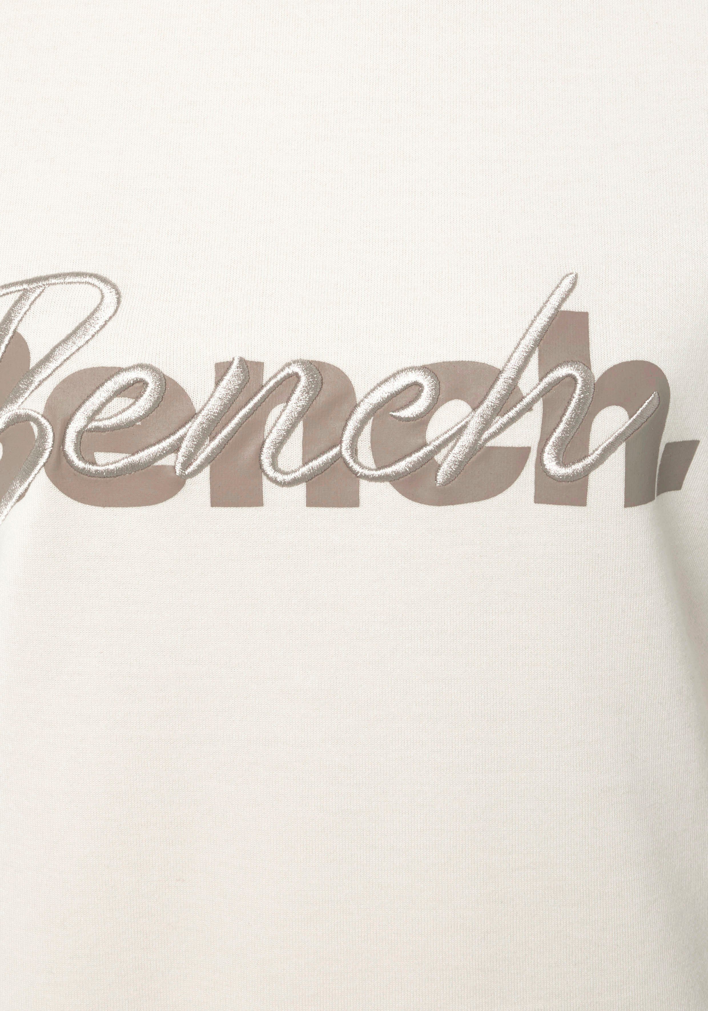 Bench. Loungewear Sweatshirt met logoprint en borduurwerk, loungepak