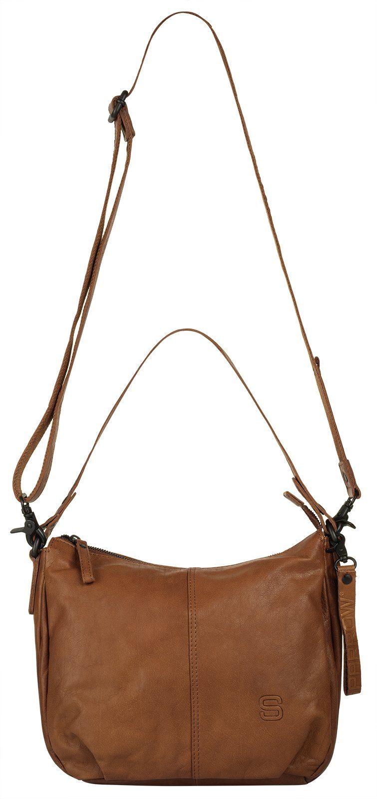 Spikes & Sparrow Schoudertas echt leder
