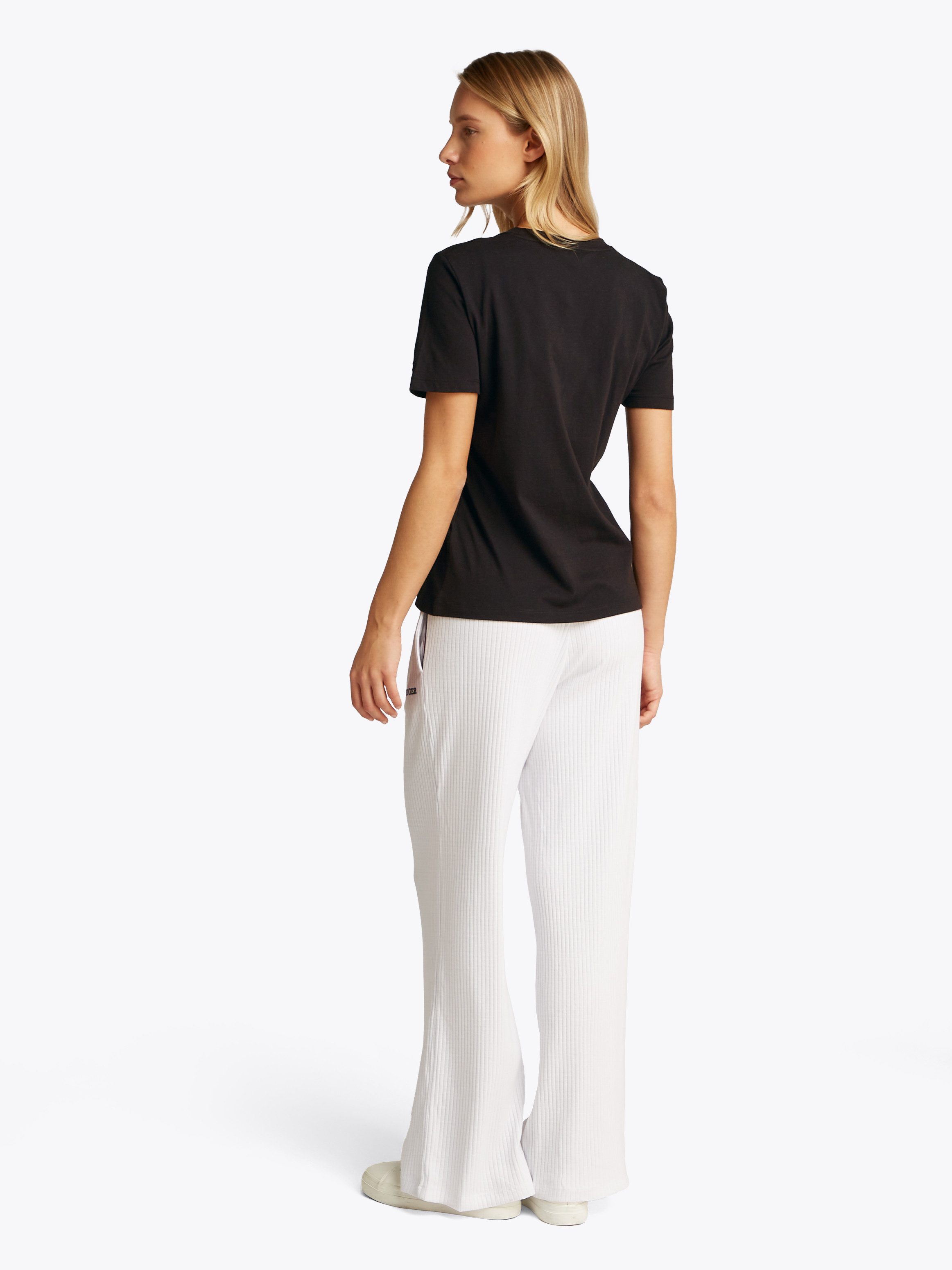 Tommy Hilfiger T-shirt REG CORP LOGO C-NK SS met een logo-opschrift