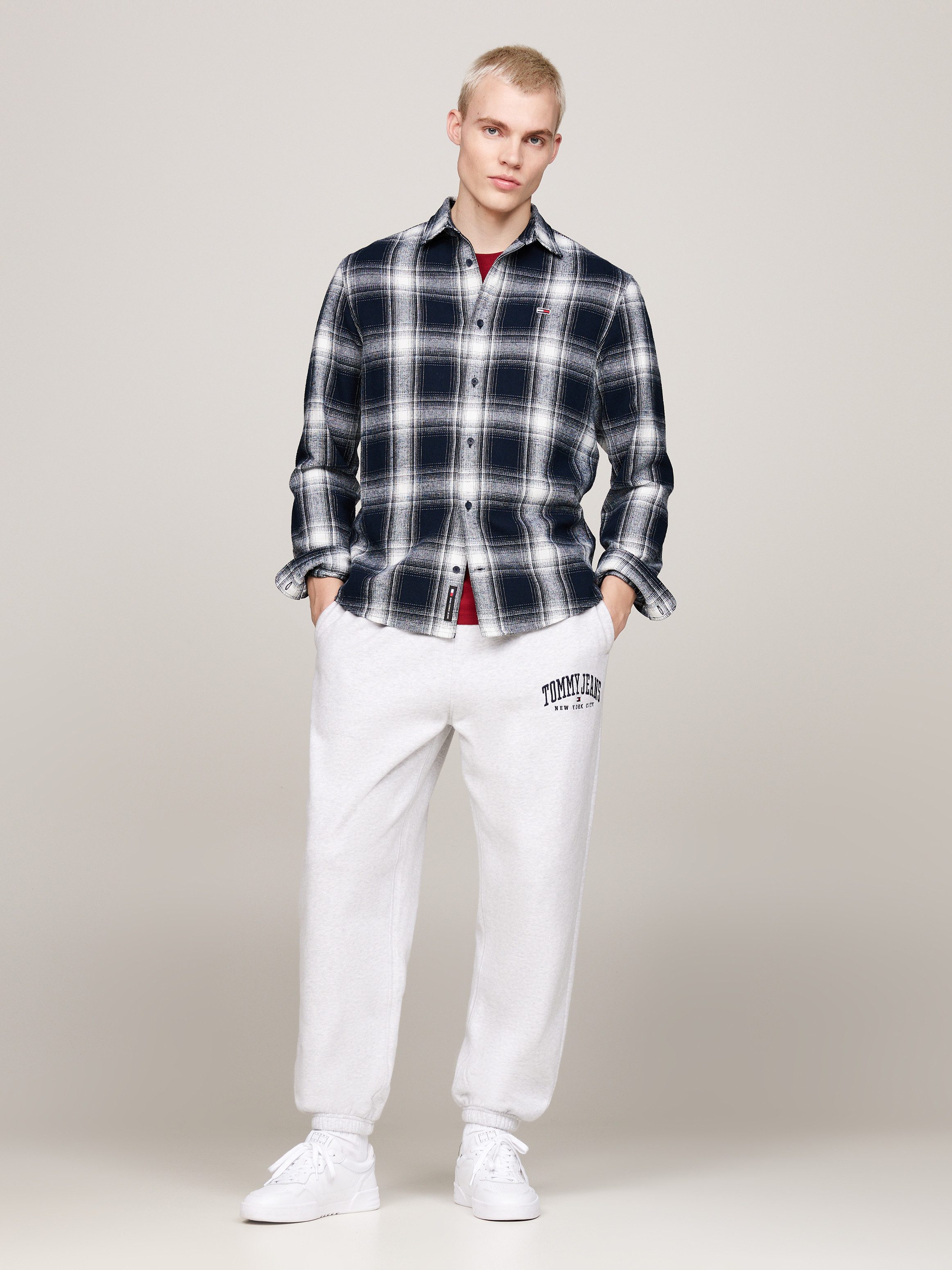 TOMMY JEANS Overhemd met lange mouwen TJM REG CHECK FLANNEL SHIRT EXT