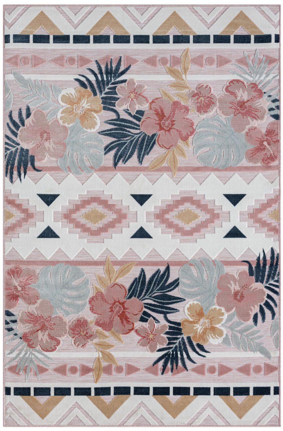 Myflair Möbel & Accessoires Vloerkleed Lotus voorraadopruiming bloemig ontwerp, bloemenmotief, geschikt voor buiten, balkon, terras