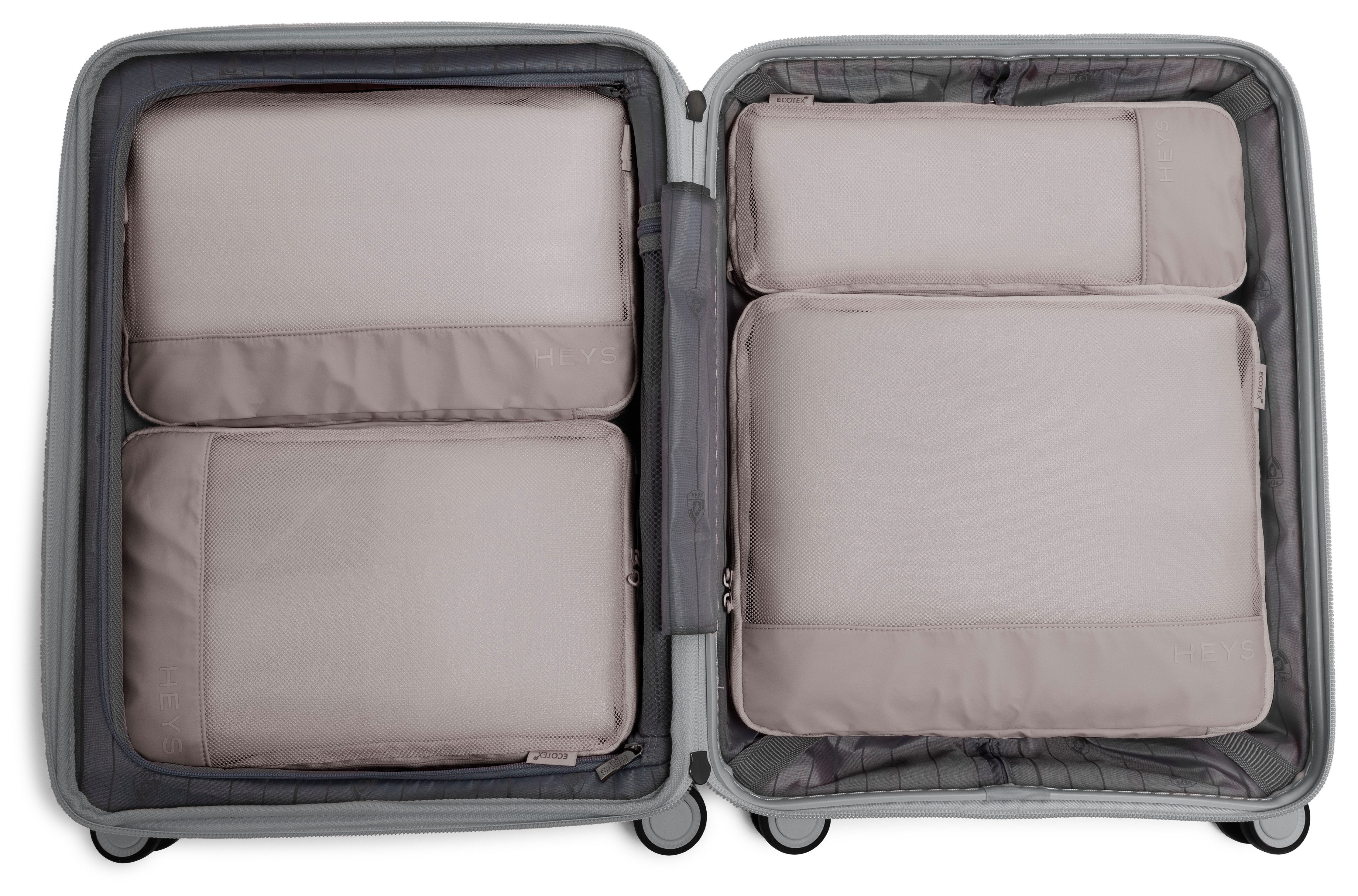 Heys Kofferorganizer Ecotex Compression Packing Cube incompressible packing cubes, packing bags, organizer for suitcase (set, 4-delig)