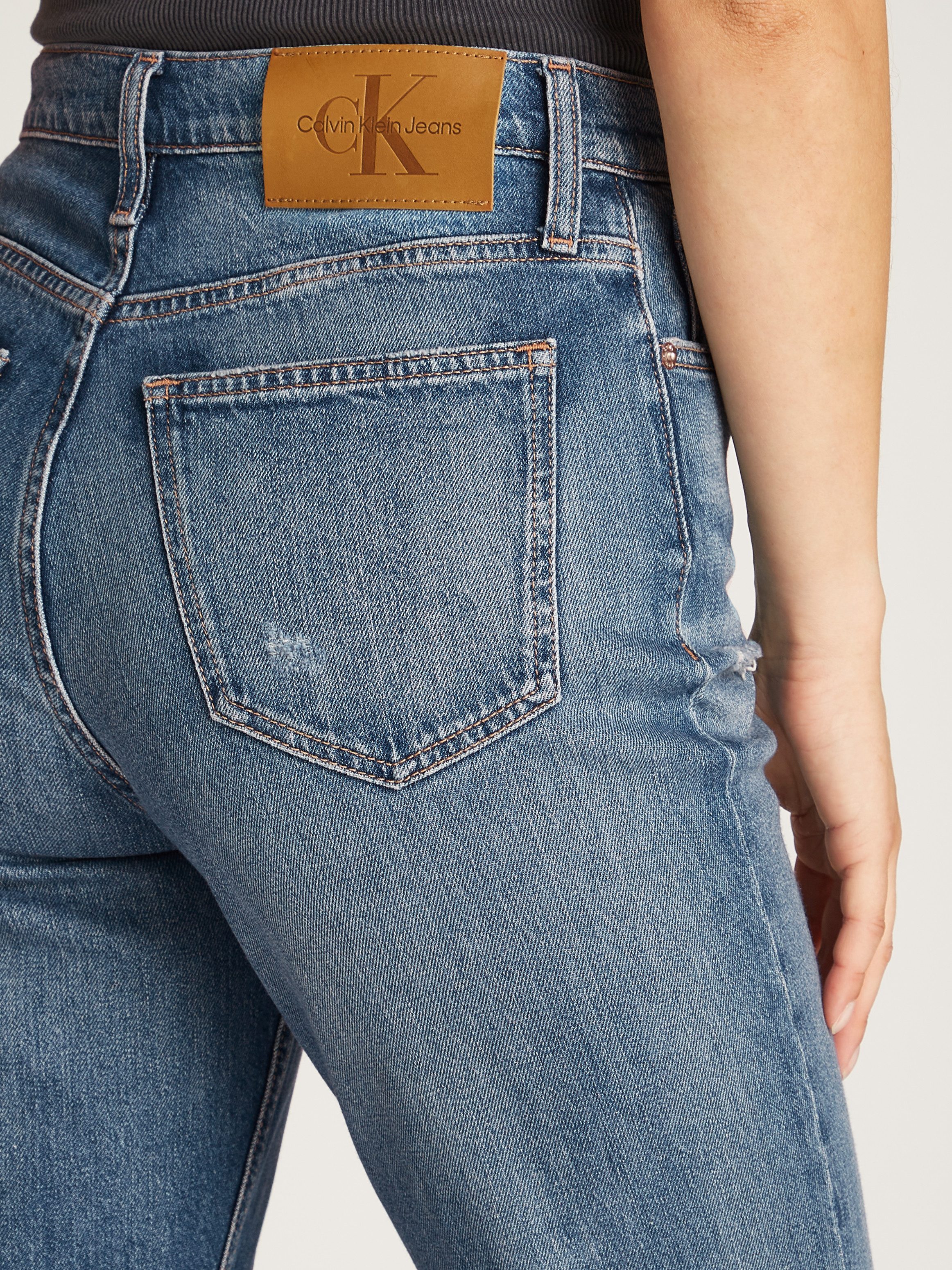 Calvin Klein Mom jeans MOM JEAN met scheuren