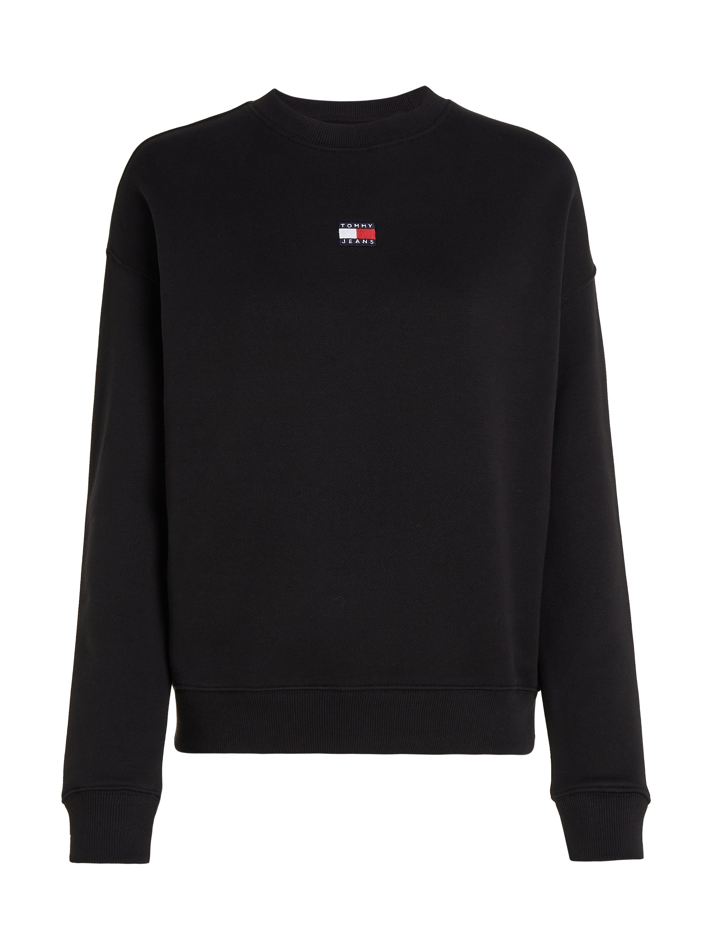 TOMMY JEANS Sweatshirt TJW BXY BADGE met drop-shoulder design en logo aan de voorkant