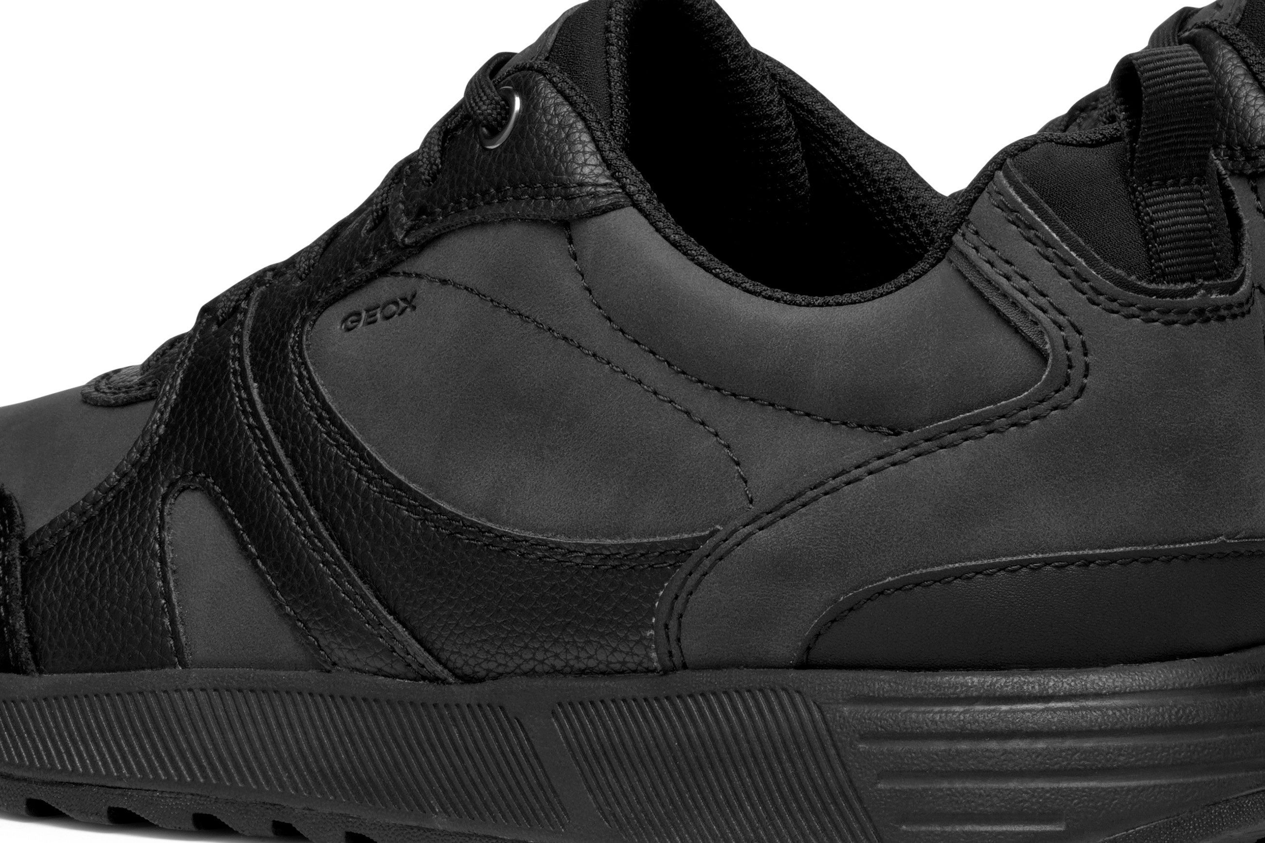Geox Sneakers U MOLVENO A Vrijetijdsschoen, lage schoen, veterschoen met plateauzool
