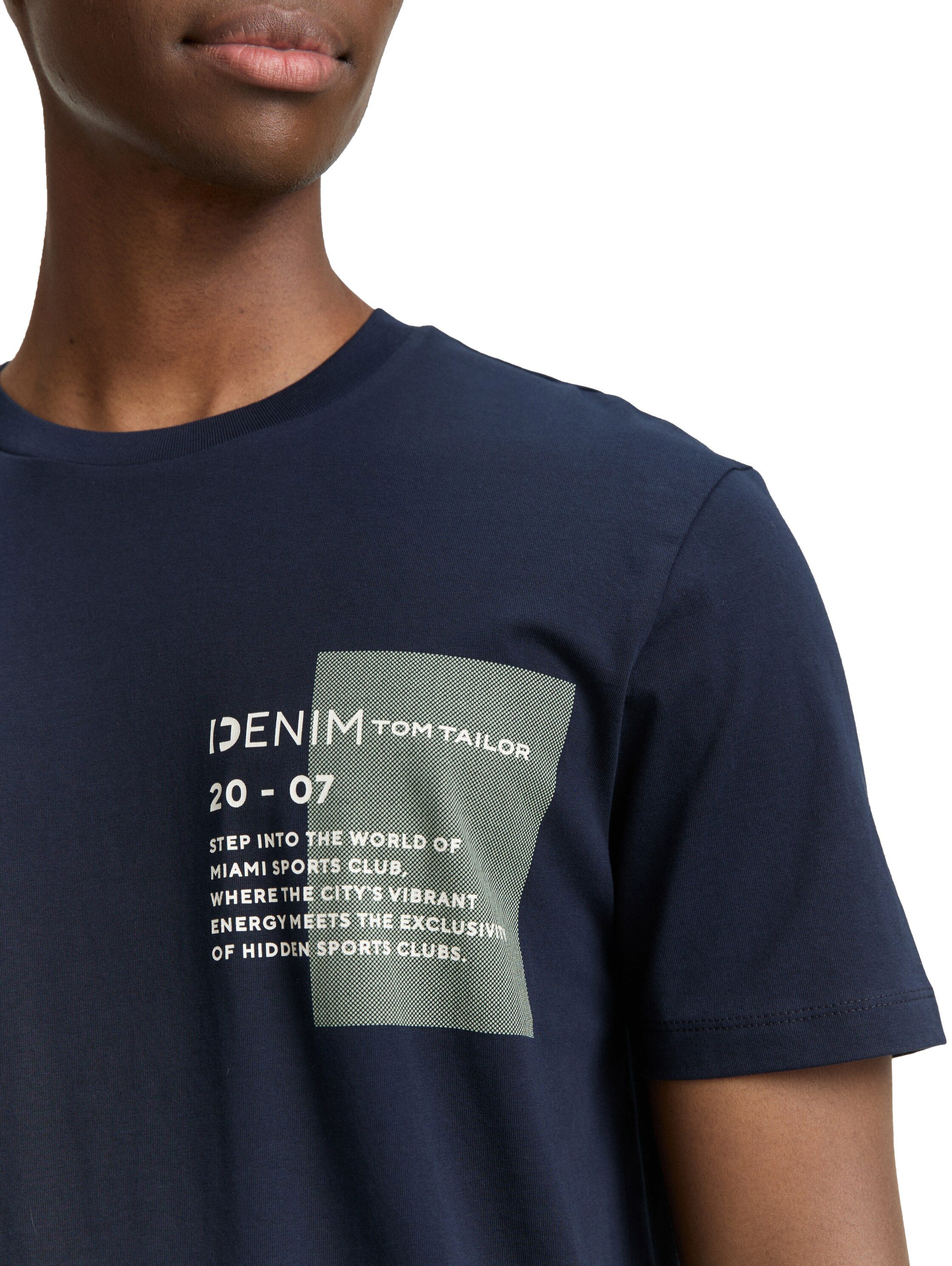 Tom Tailor Denim T-shirt met verschillende logoprints
