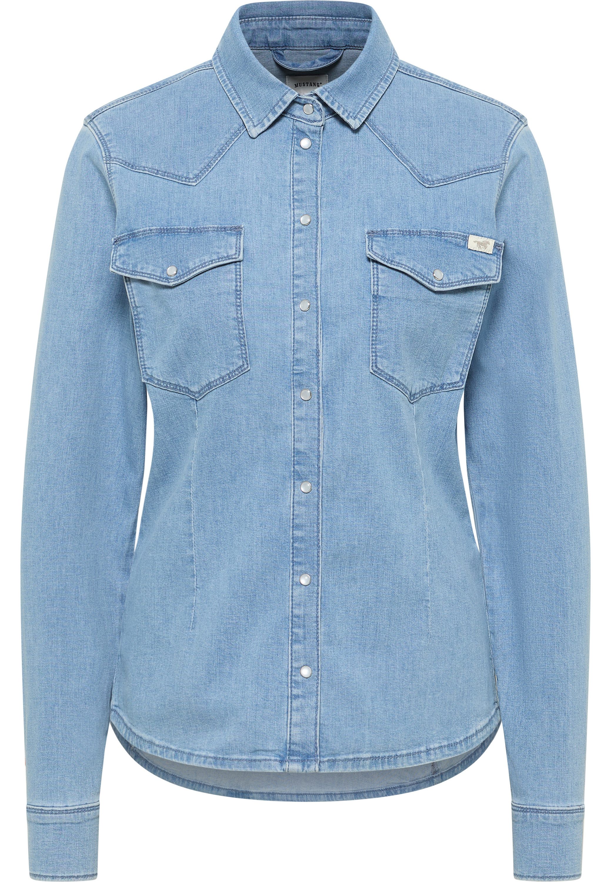 MUSTANG Overhemdblouse Dames Stijl Cody Denim Shirt