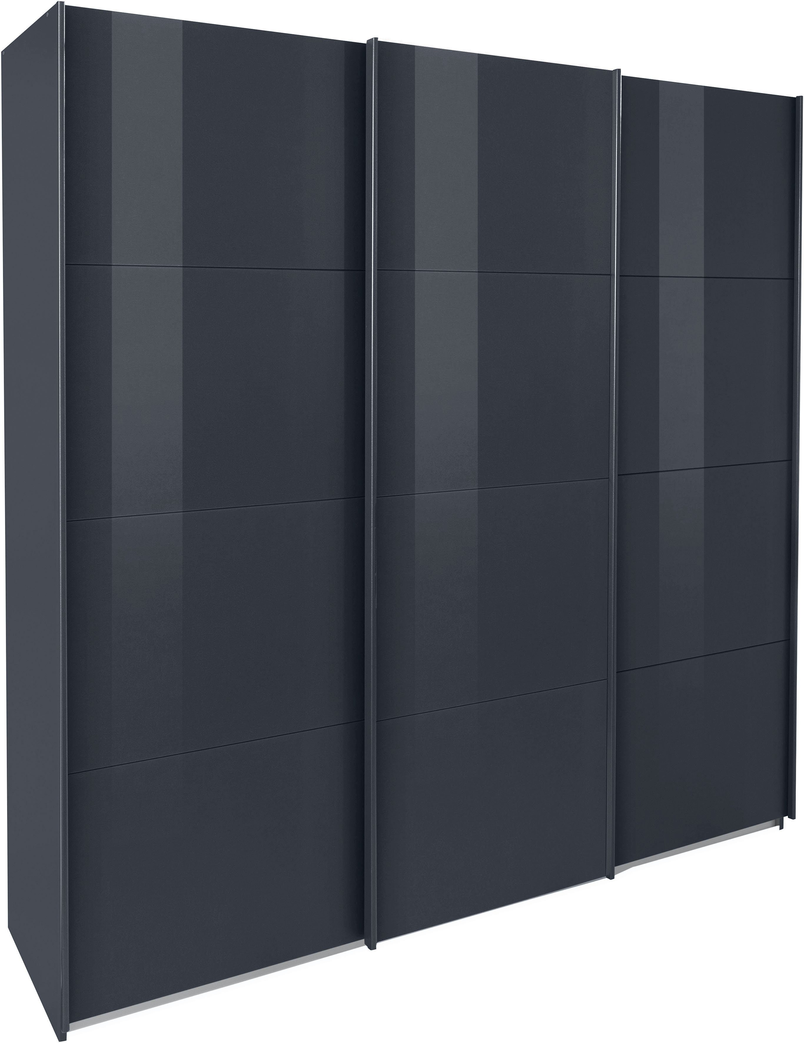 rauch Zweefdeurkast Kledingkast kast garderobe TOPSELLER OTELI incl. binnenindeling zweefdeurkasten maat 203 cm x 210 cm x 62 cm grijs