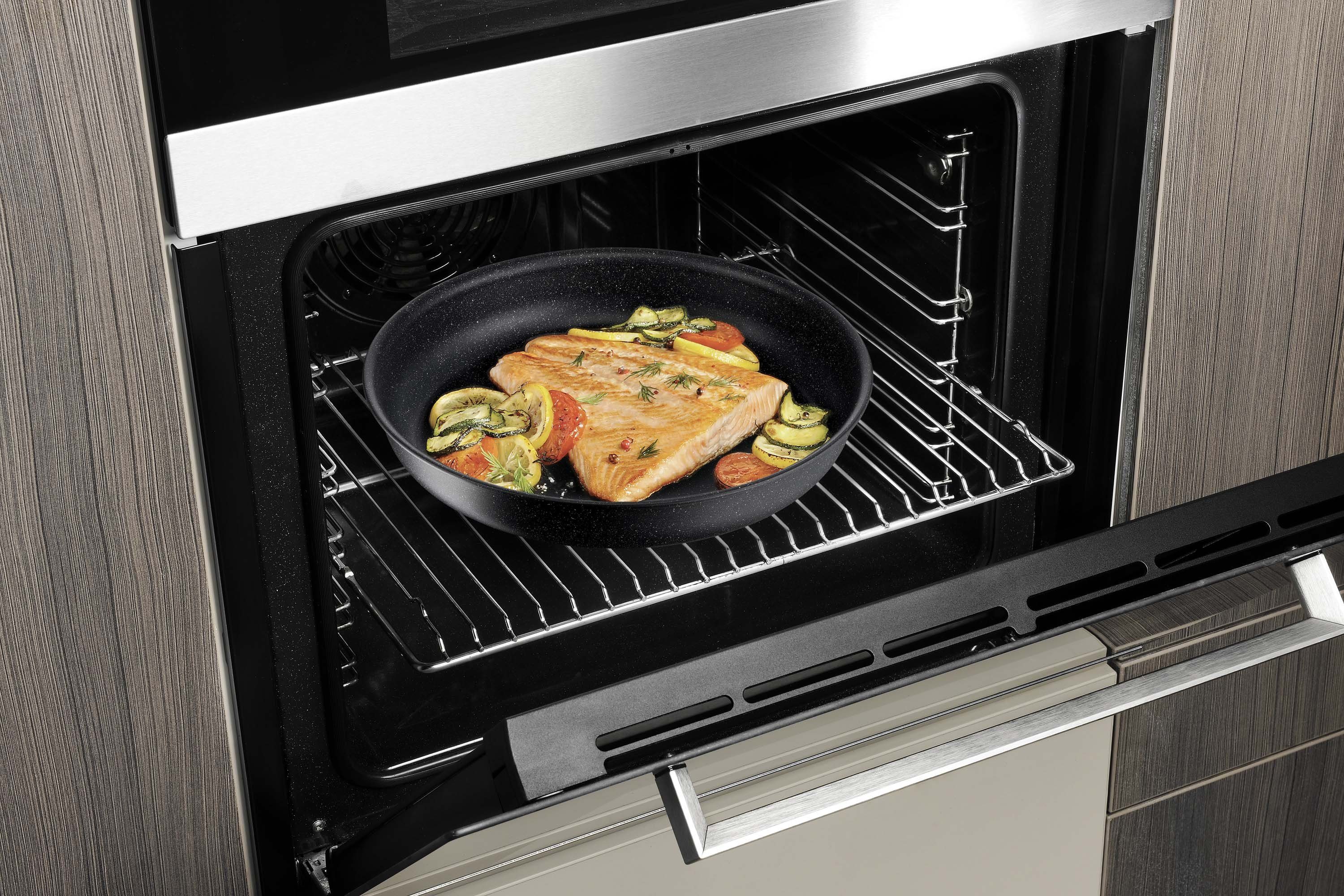 Tefal Pannenset Ingenio Black Stone Anti-aanbak, afneembare handgreep, thermo-signaal, voor alle kookplaten, inductie (set, 3-delig)