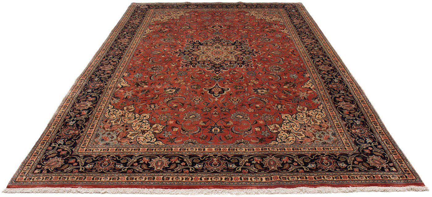 morgenland Wollen kleed Sarough medaillon rosso 320 x 200 cm Uniek exemplaar met certificaat