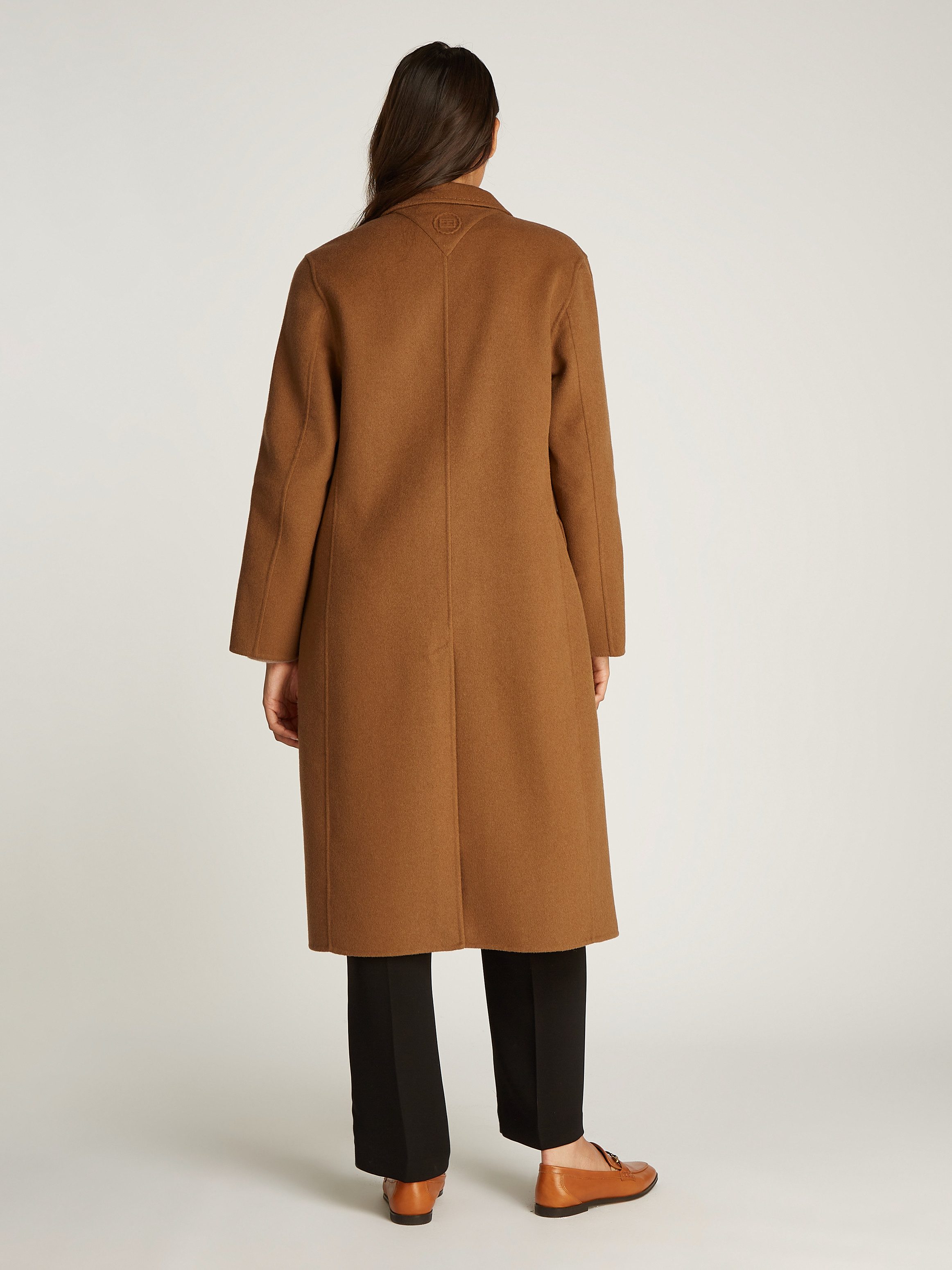 Tommy Hilfiger Winterjas MD DF WOOL BLEND DB COAT met logoborduursel