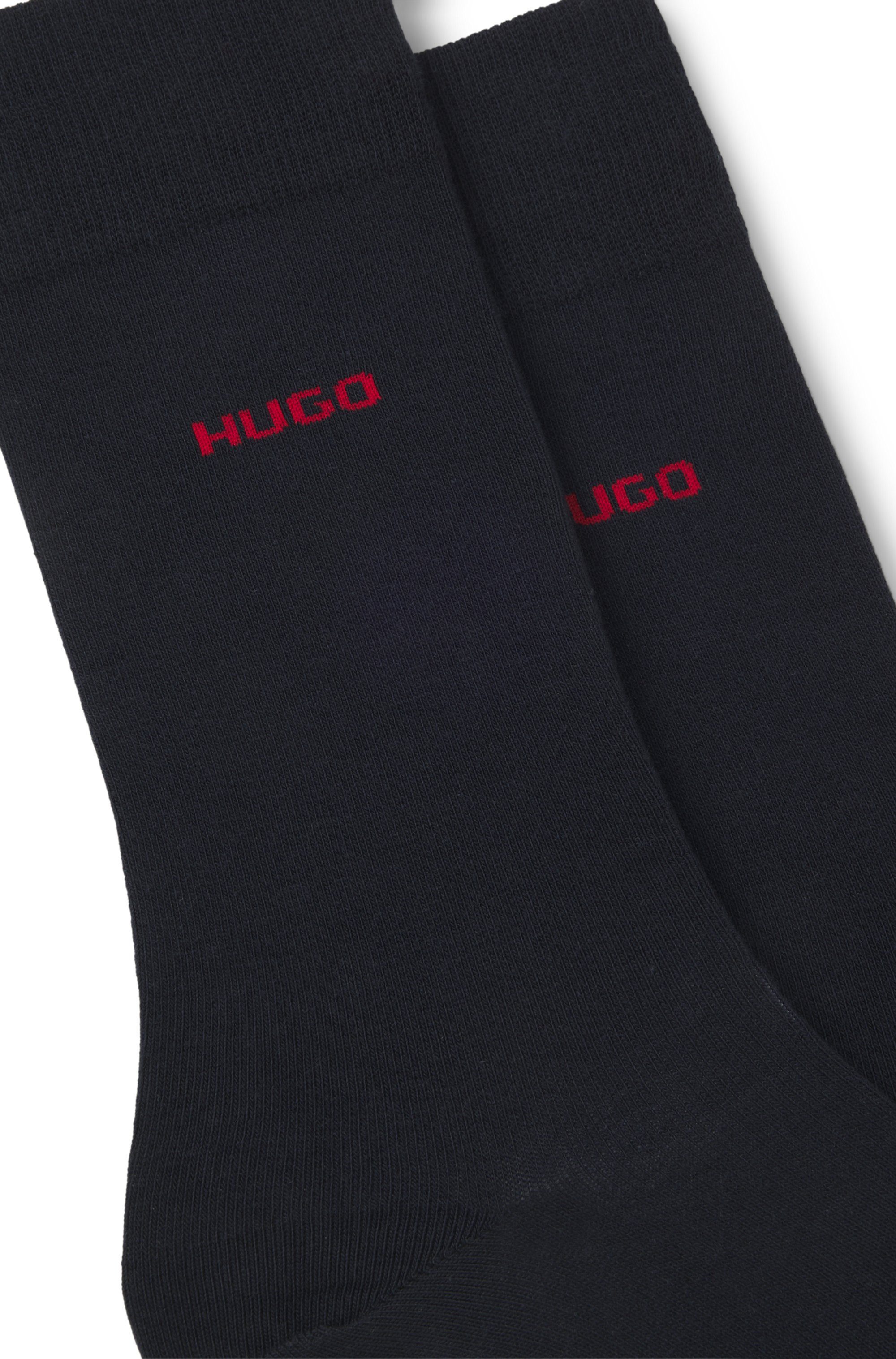 HUGO underwear Business-sokken 2P RS Uni CC met contrasterende hugo logo-opschrift (2 paar, Set van 2)
