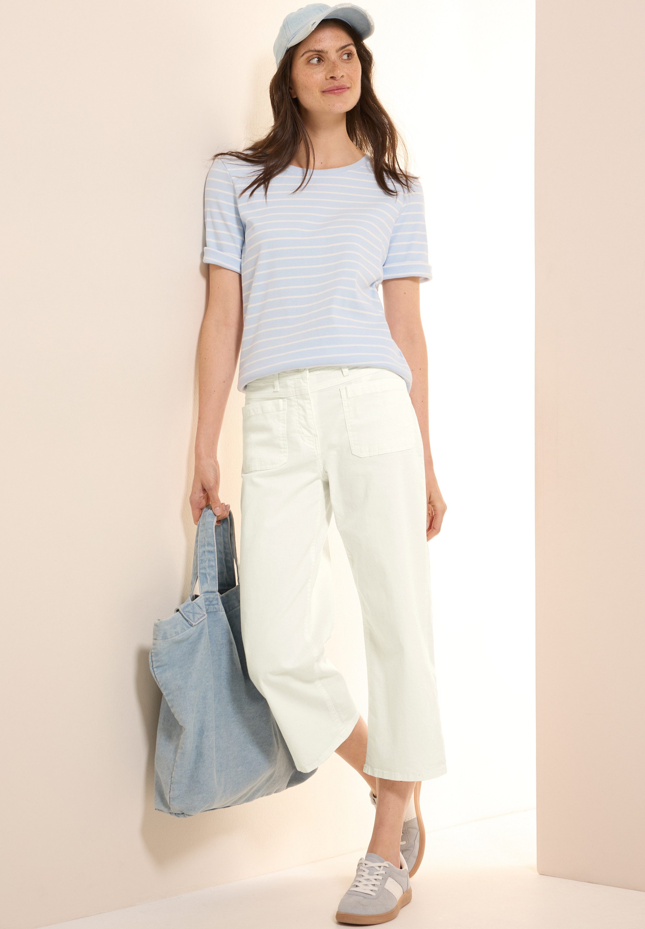 Cecil Wijde jeans Style Neele 3/4 lengte met stretch