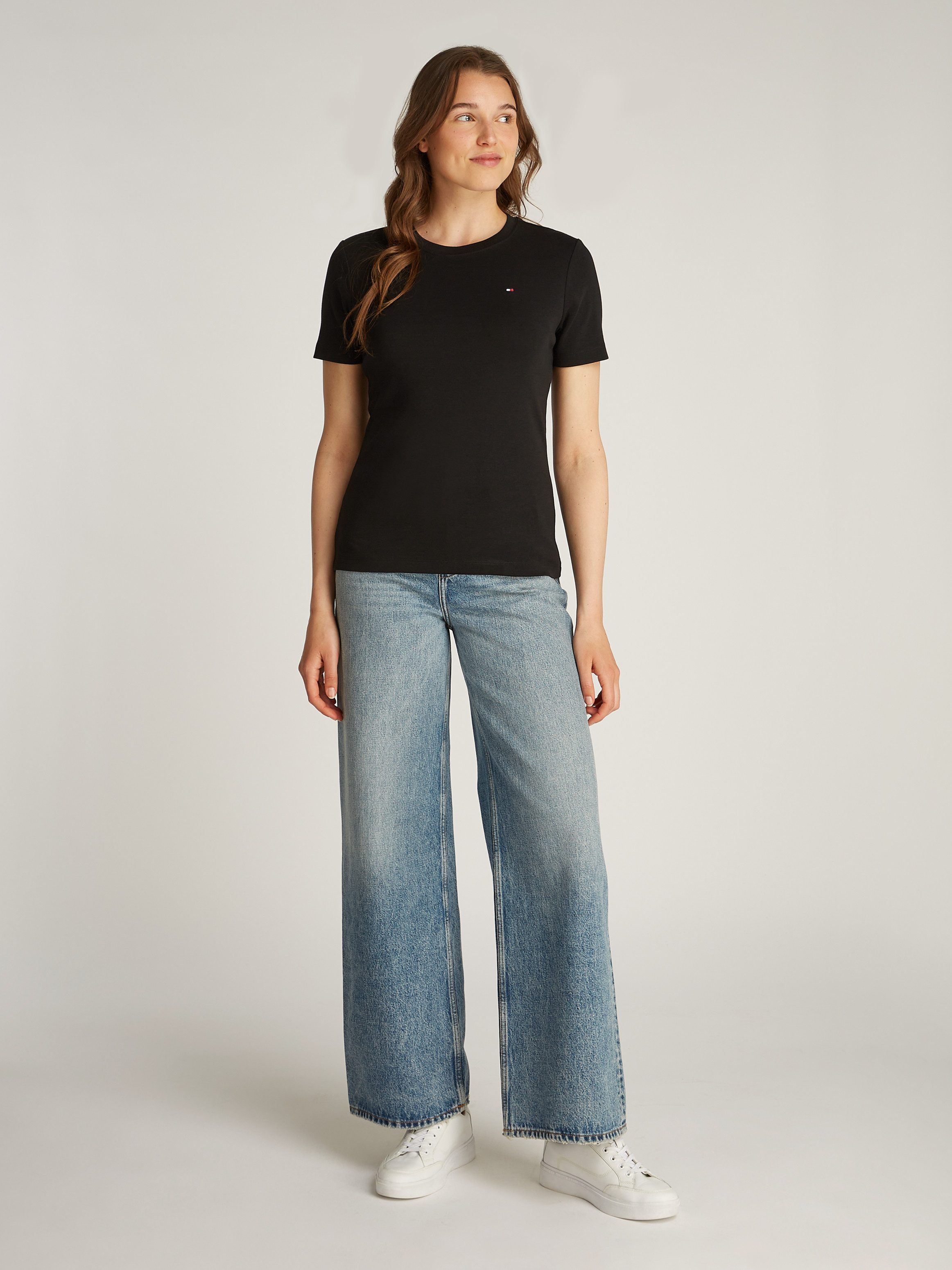 Tommy Hilfiger T-shirt SLIM CODY C-NK SS met geborduurd logo