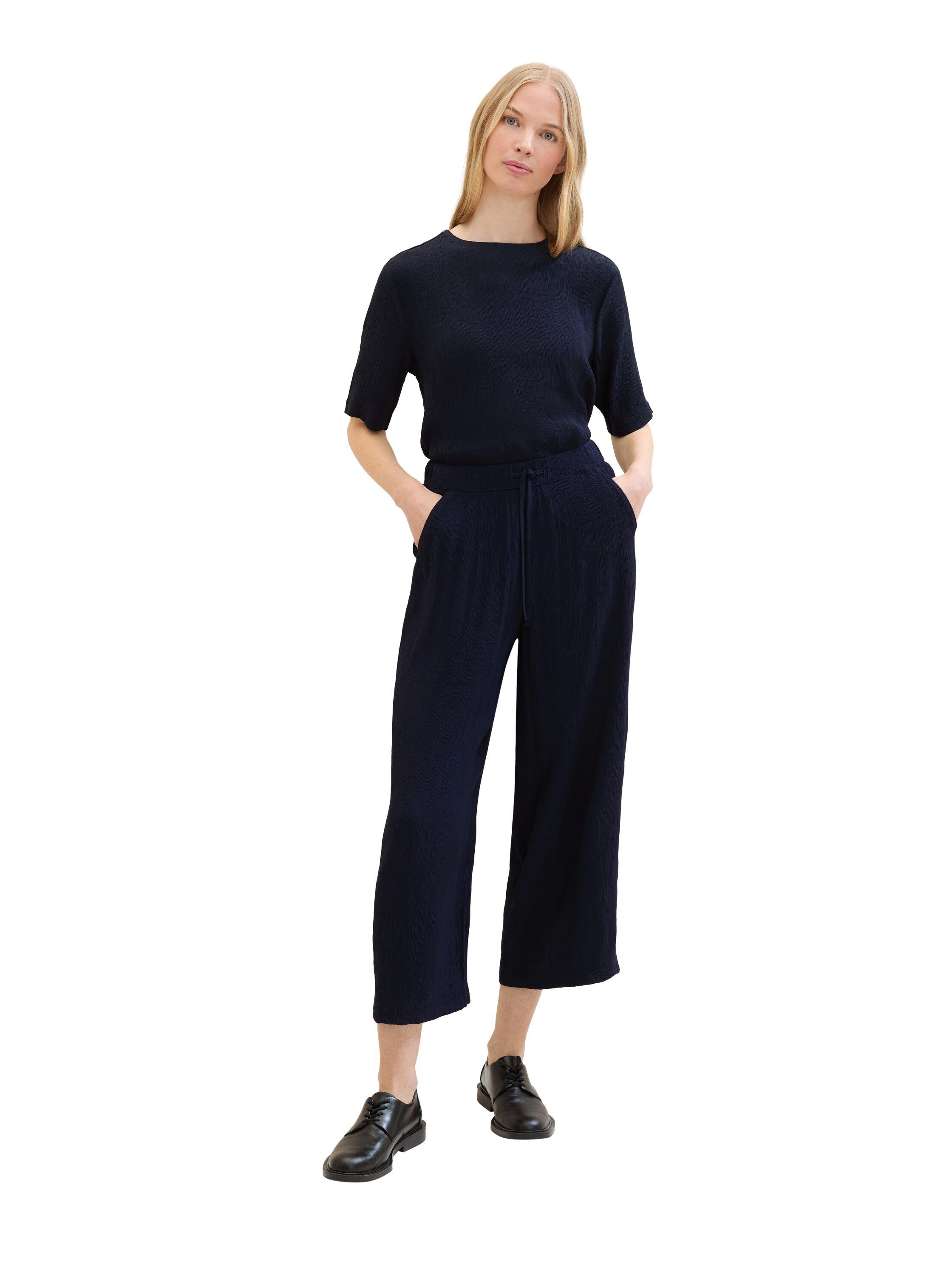Tom Tailor Culotte in krinkel-look